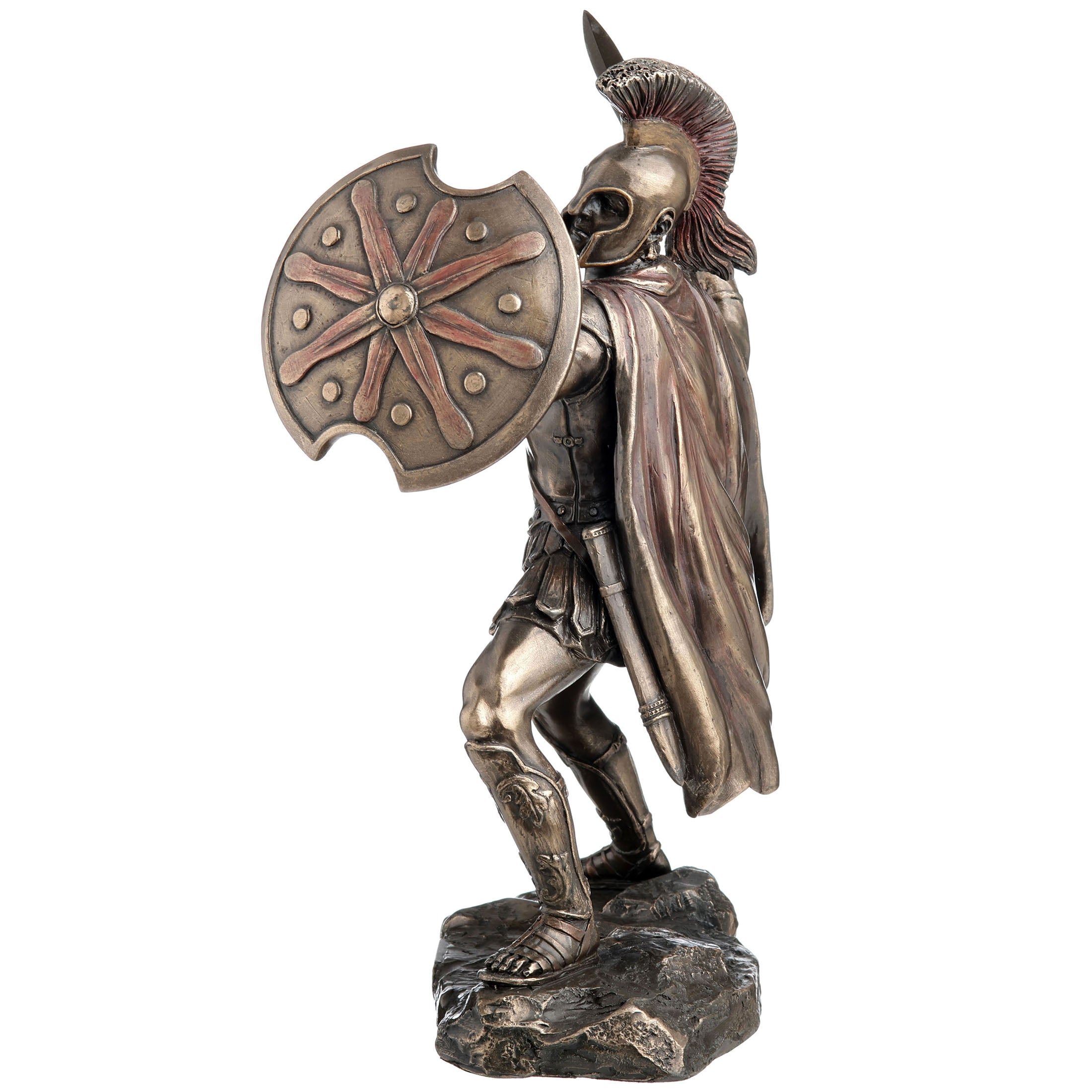 Greek Hero Achilles Holding Sword And Shield