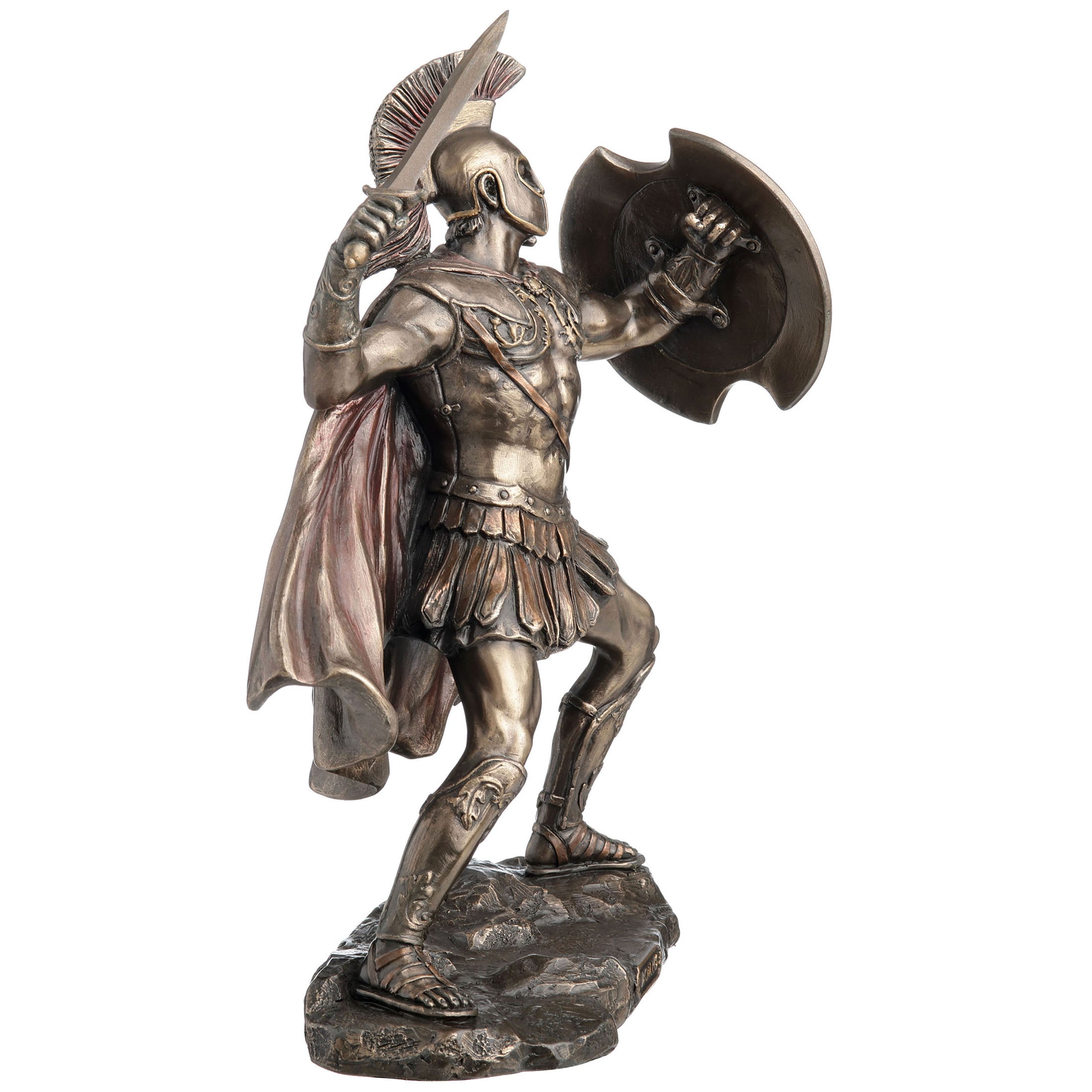 Greek Hero Achilles Holding Sword And Shield
