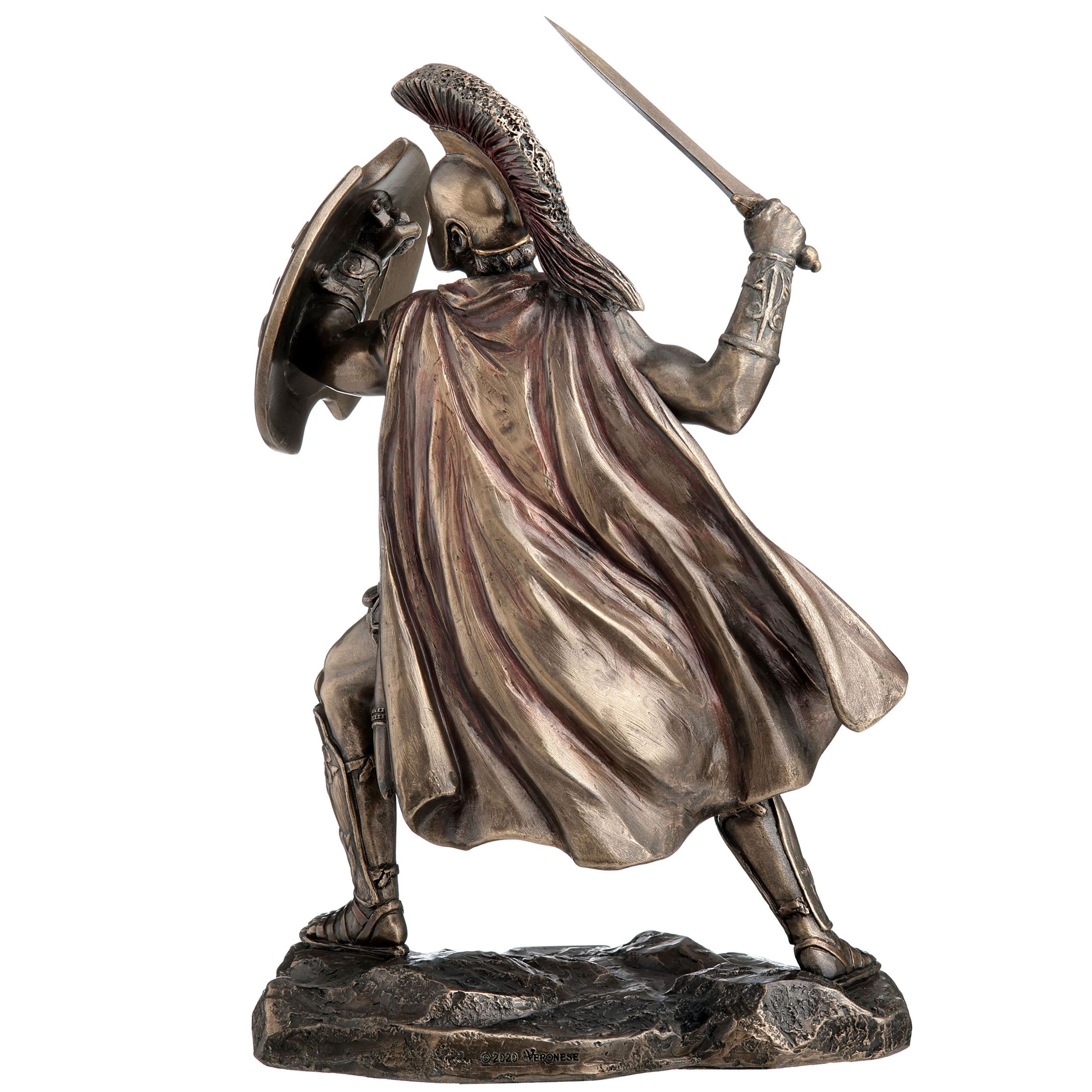 Greek Hero Achilles Holding Sword And Shield