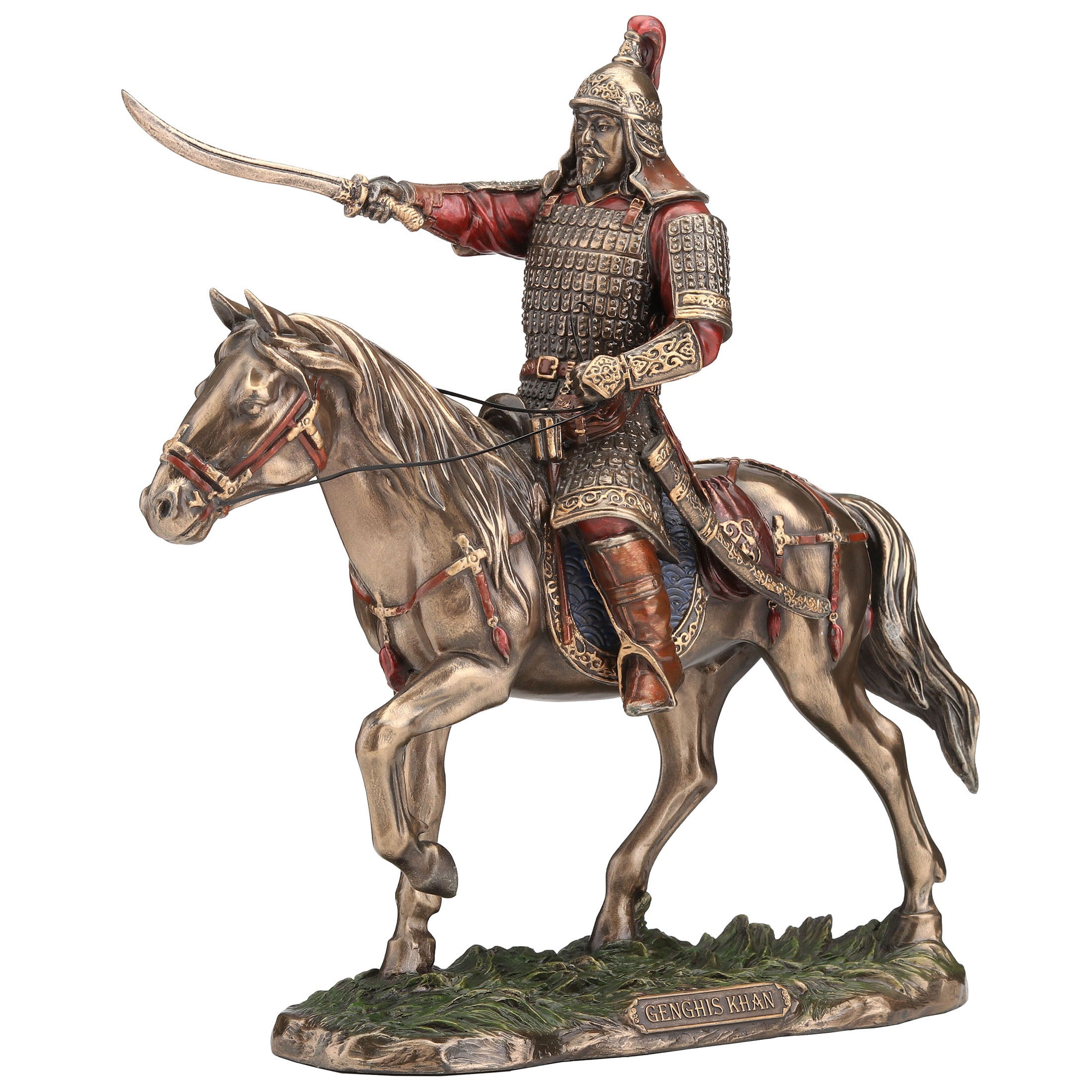 Genghis Khan On Horse Back