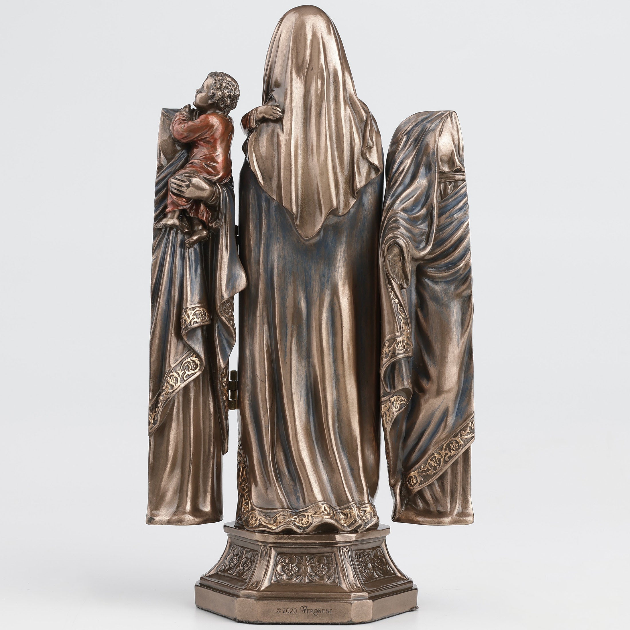 Madonna And Baby Jesus Triptych - The Nativity