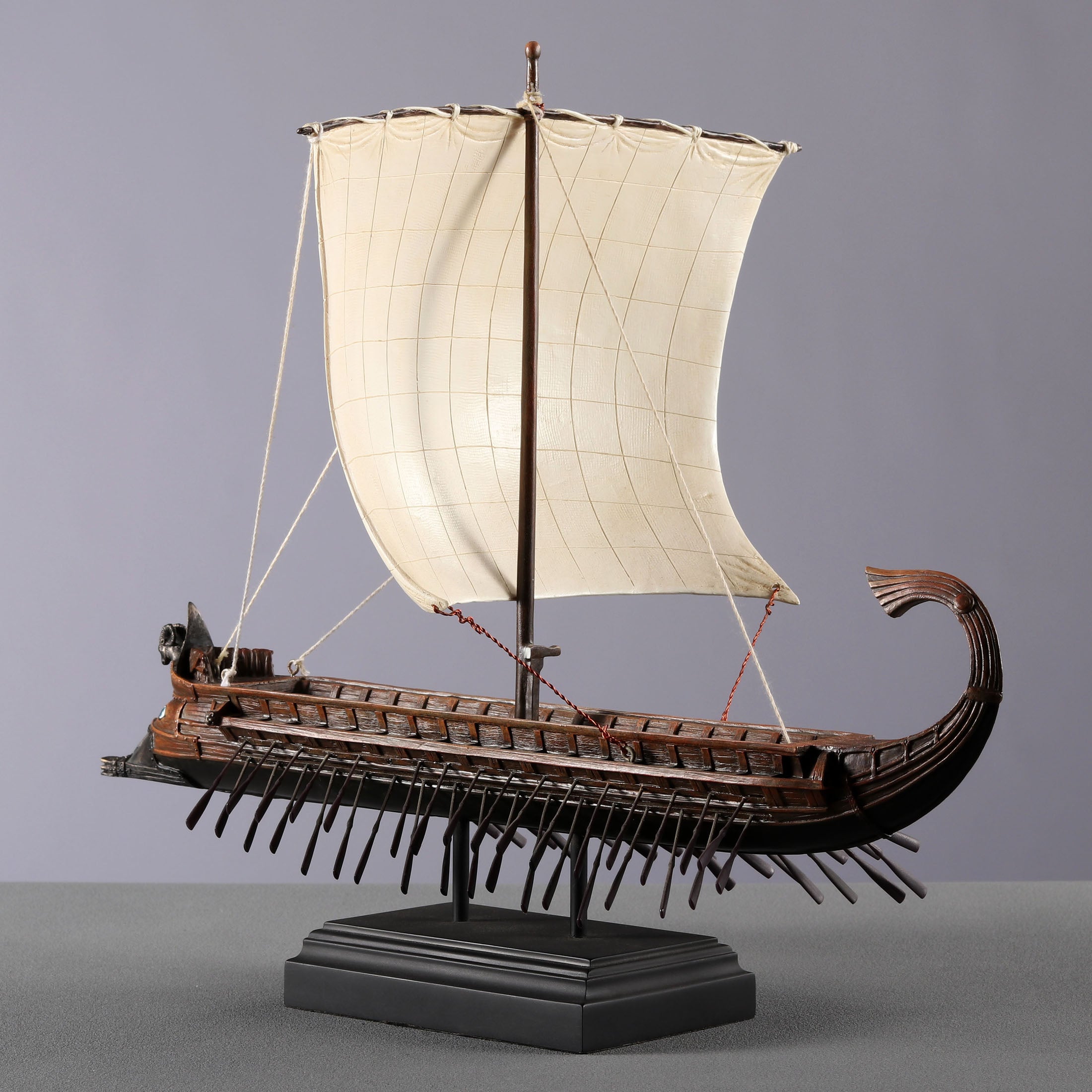 Greek Kraken Sail Triremes Warship