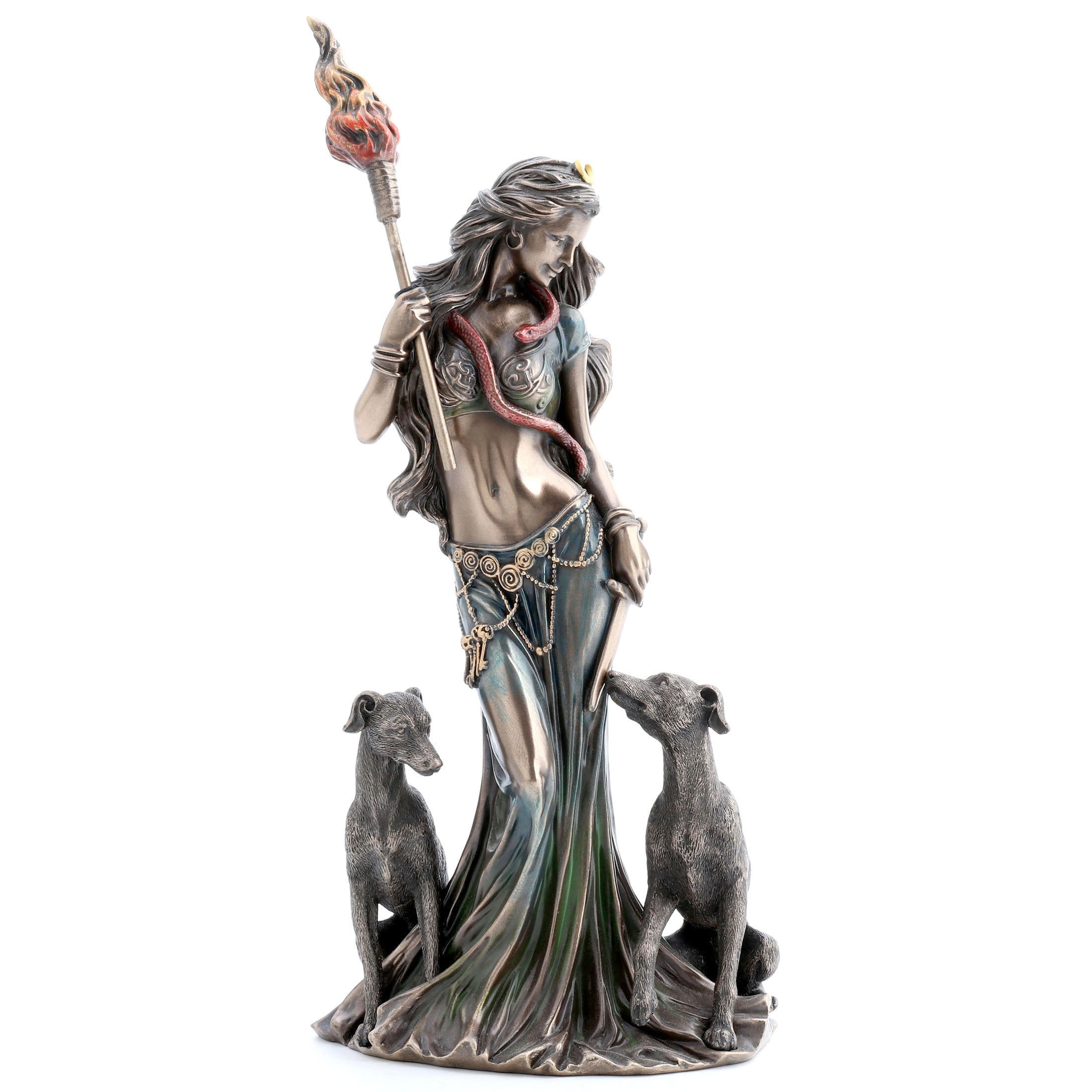 Hecate Greek Goddess Of Magic With Her Hounds