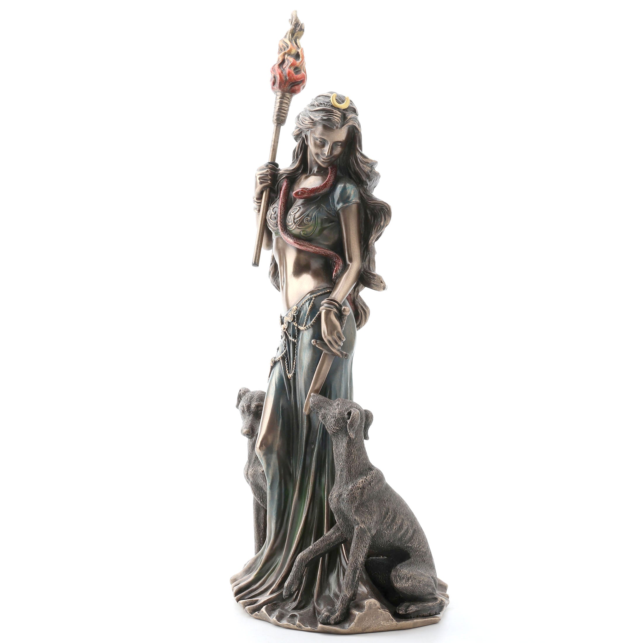 Hecate Greek Goddess Of Magic With Her Hounds
