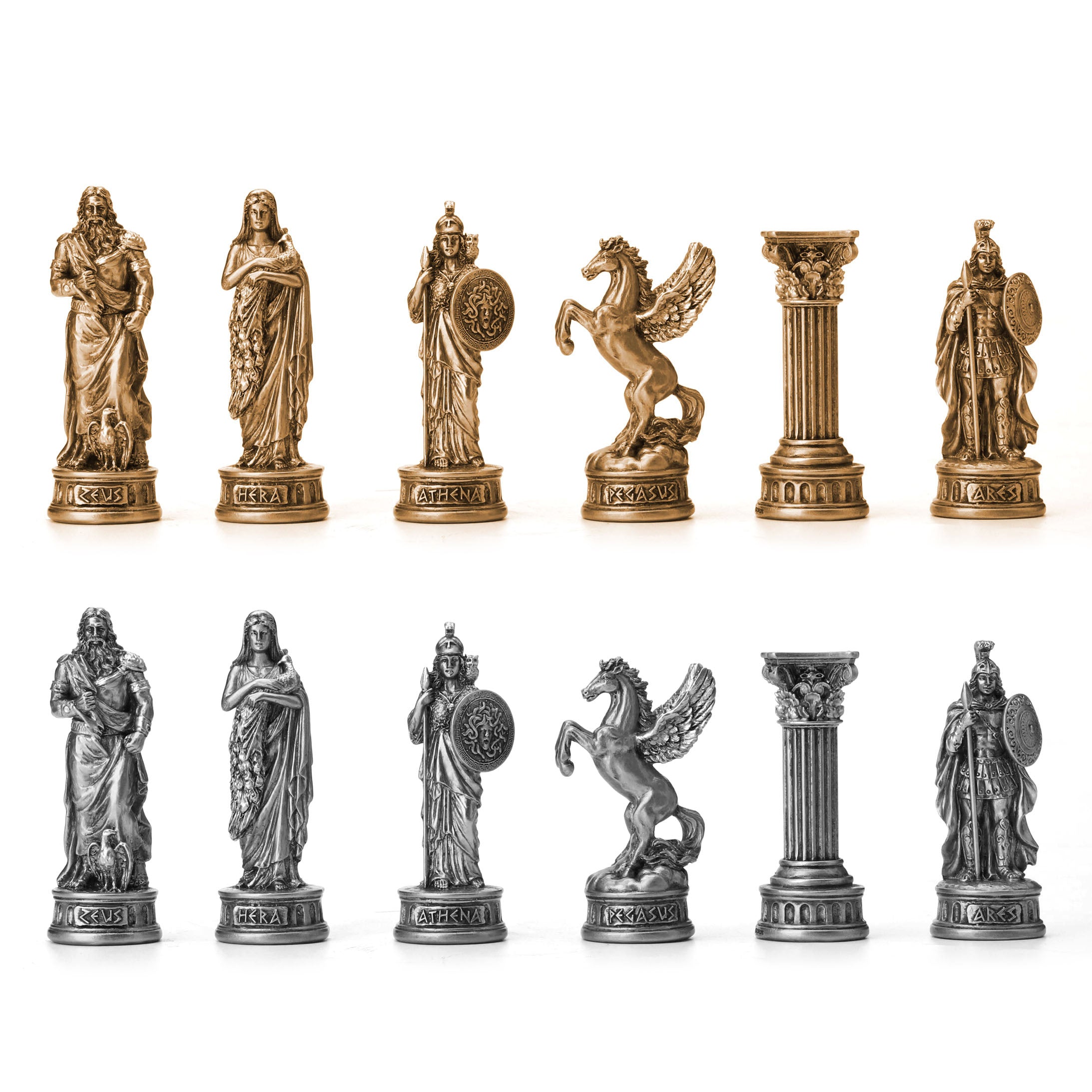 Greek VS Roman Pantheon Chessman Set (32 pcs per set)