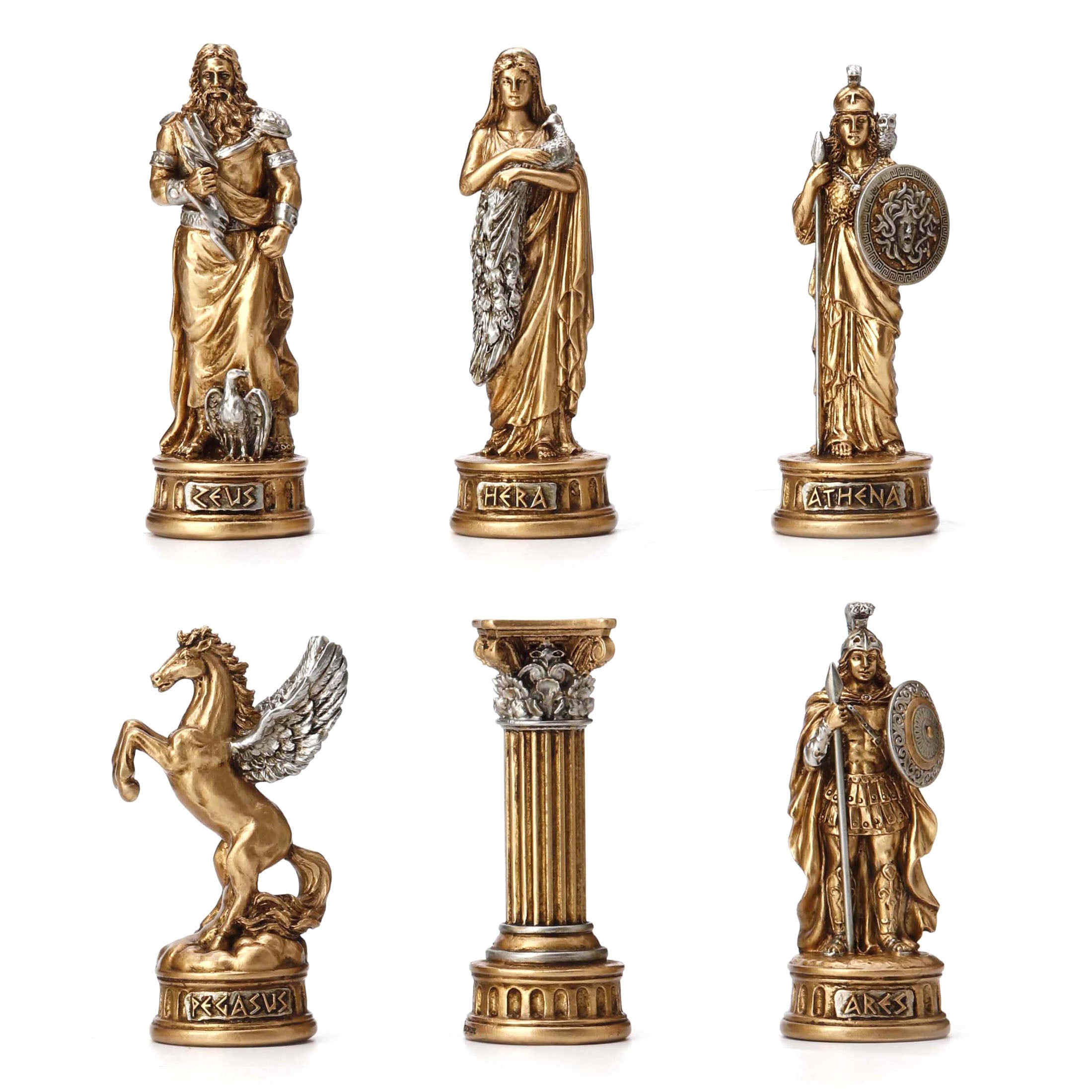 Greek VS Roman Pantheon Chessman Set (32 pcs per set)