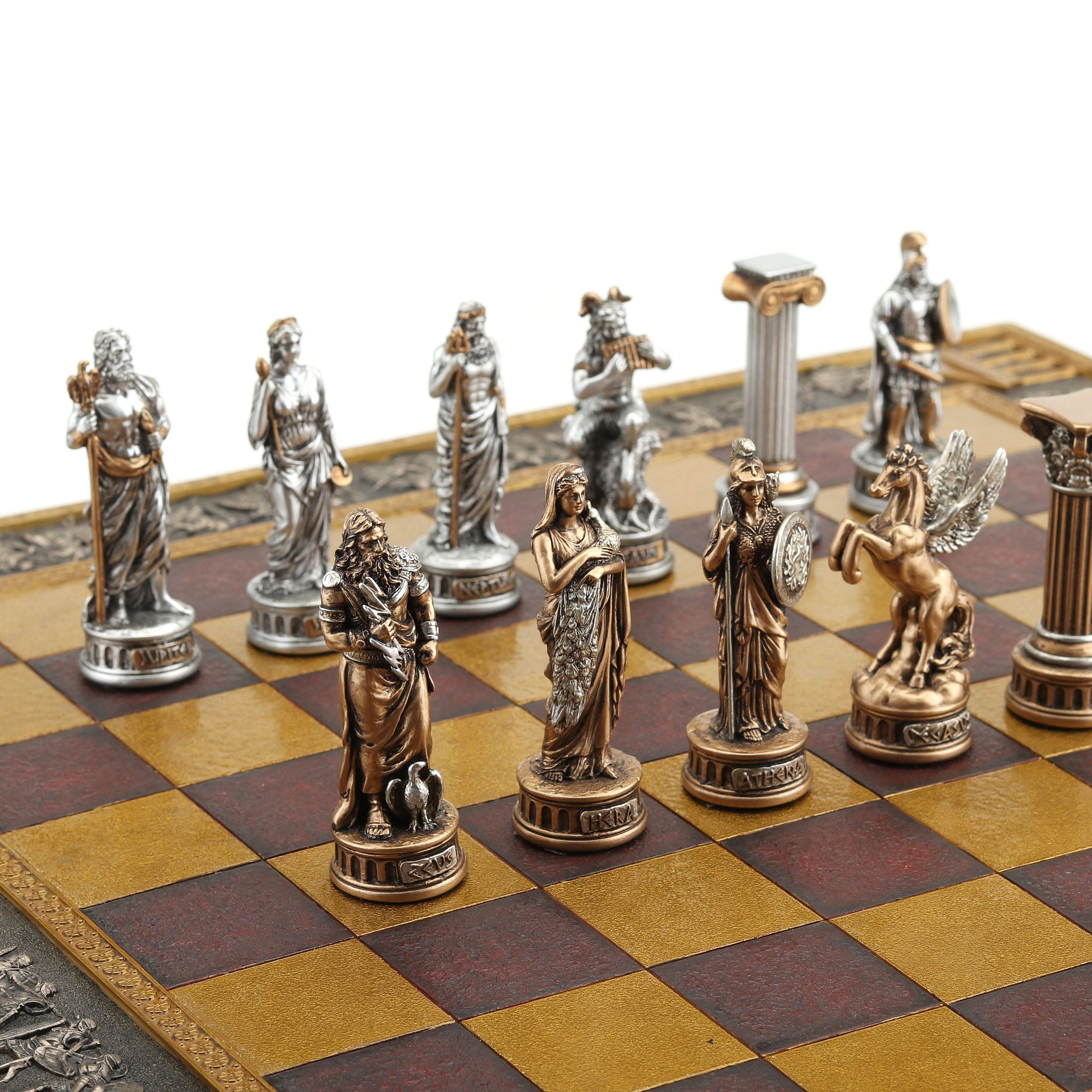 Greek VS Roman Pantheon Chessman Set (32 pcs per set)