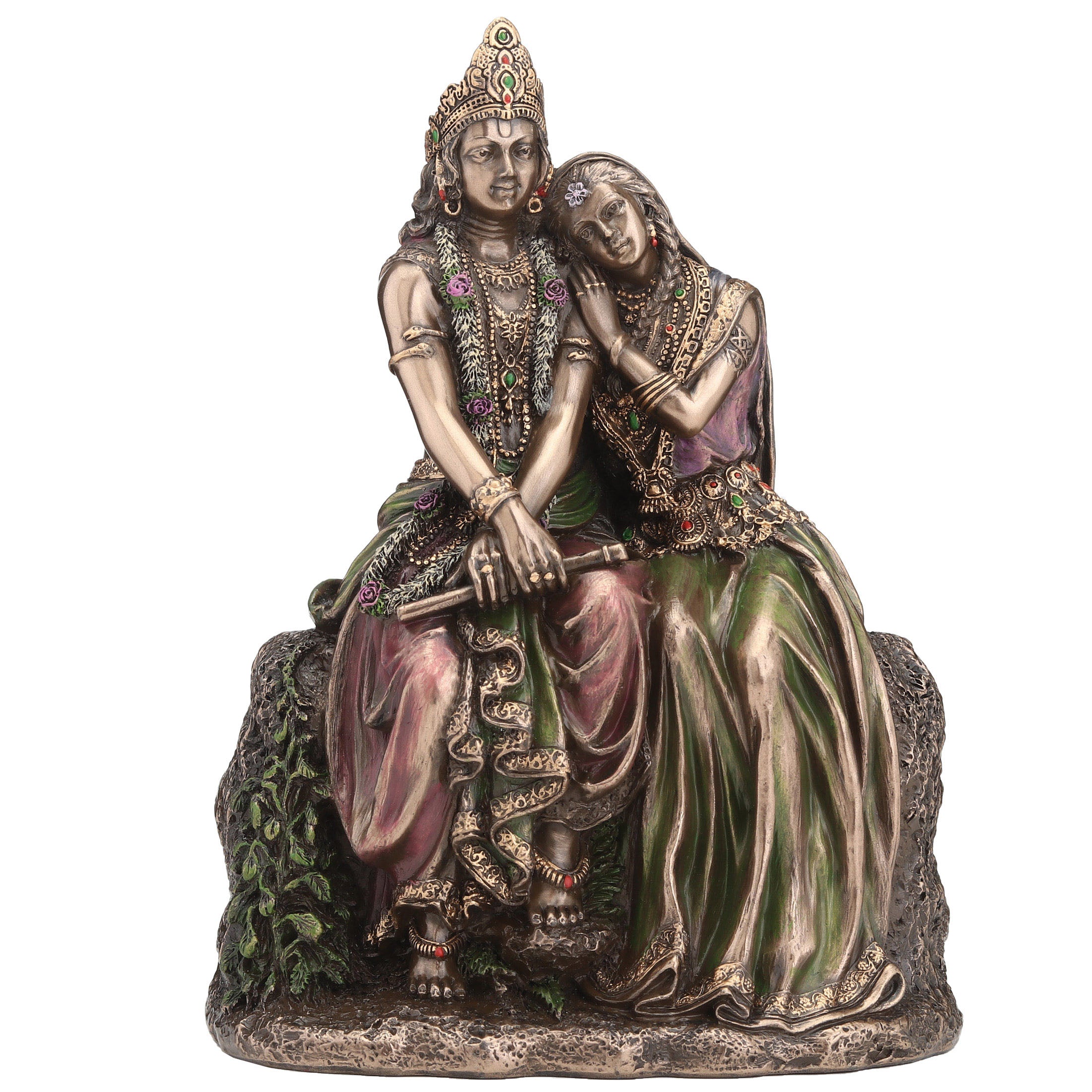 Radha Leaning On Krishna