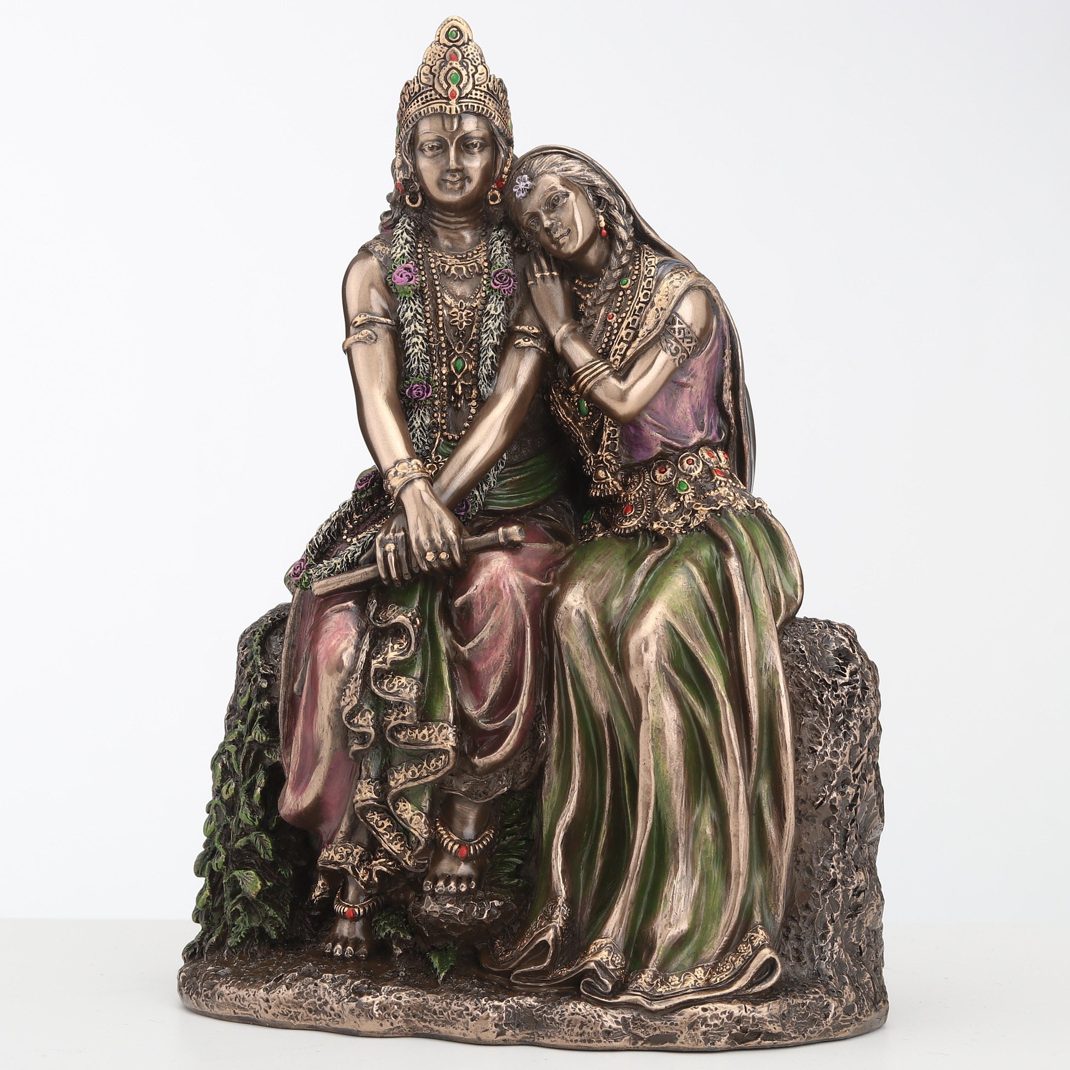 Radha Leaning On Krishna