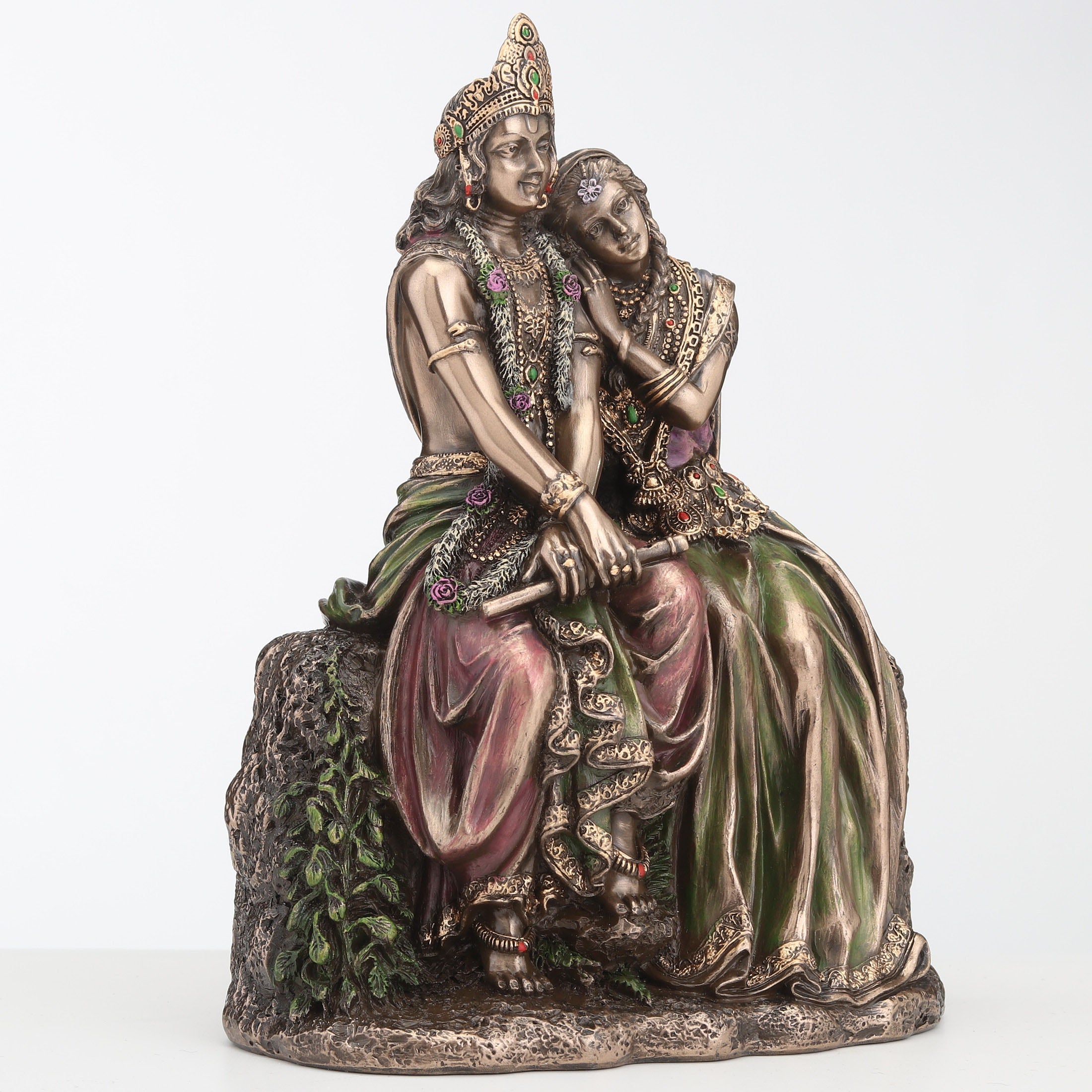 Radha Leaning On Krishna