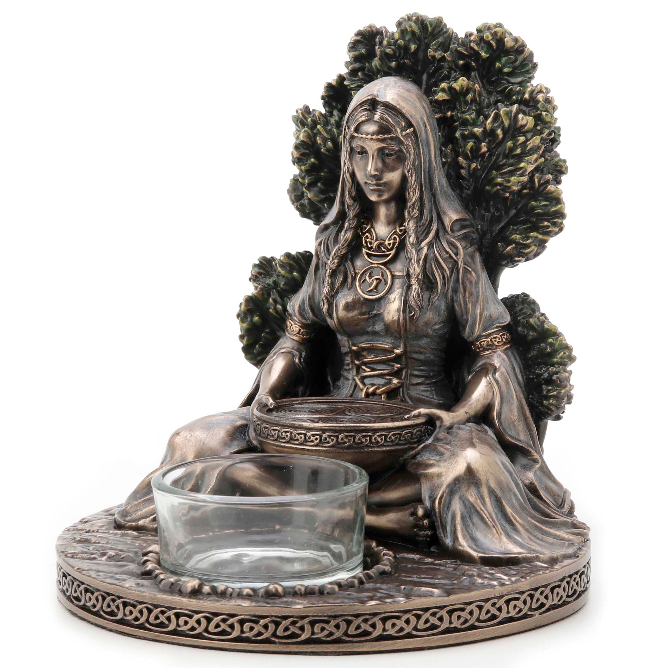 Celtic Goddess Danu Tealight Candle Holder