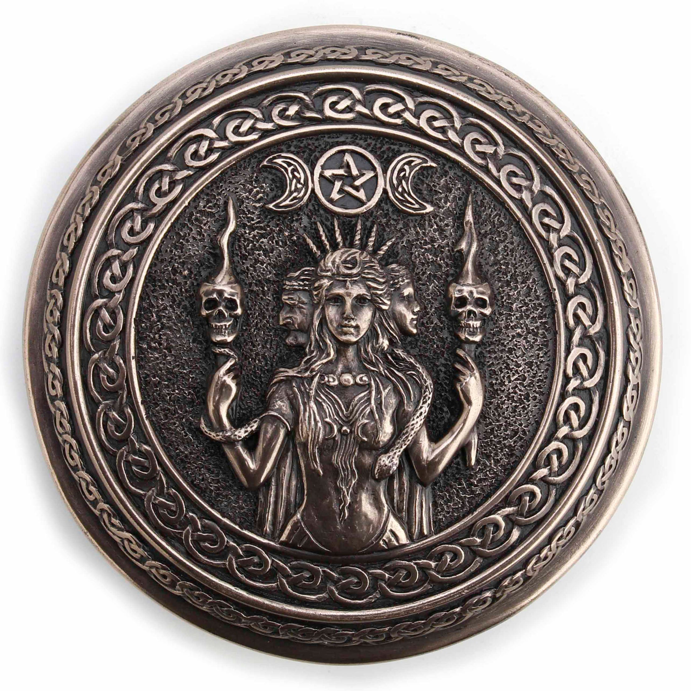 Hecate Goddess Of Chthonic Round Trinket Box