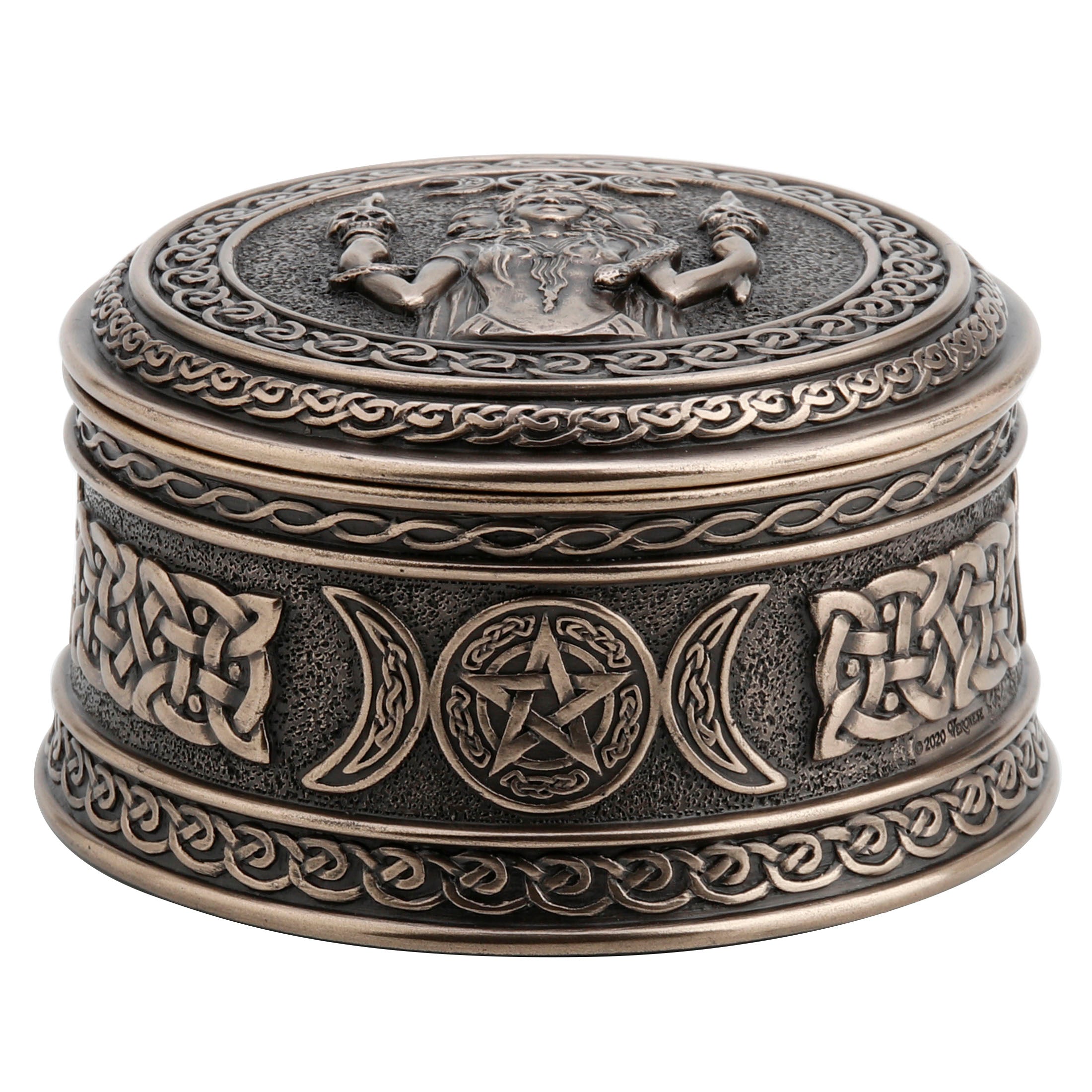 Hecate Goddess Of Chthonic Round Trinket Box