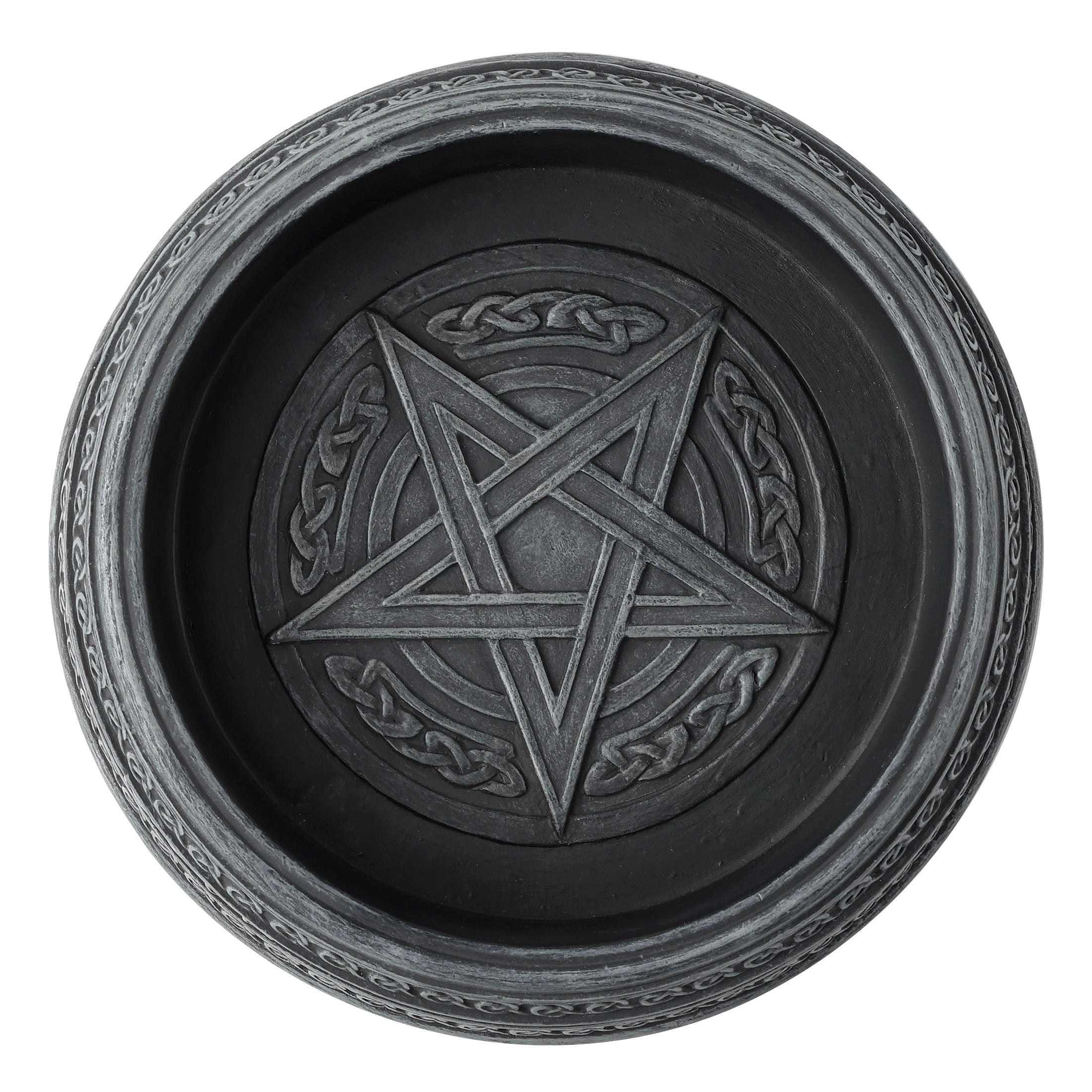 Triple Moon Pentagram Round Container Ashtray