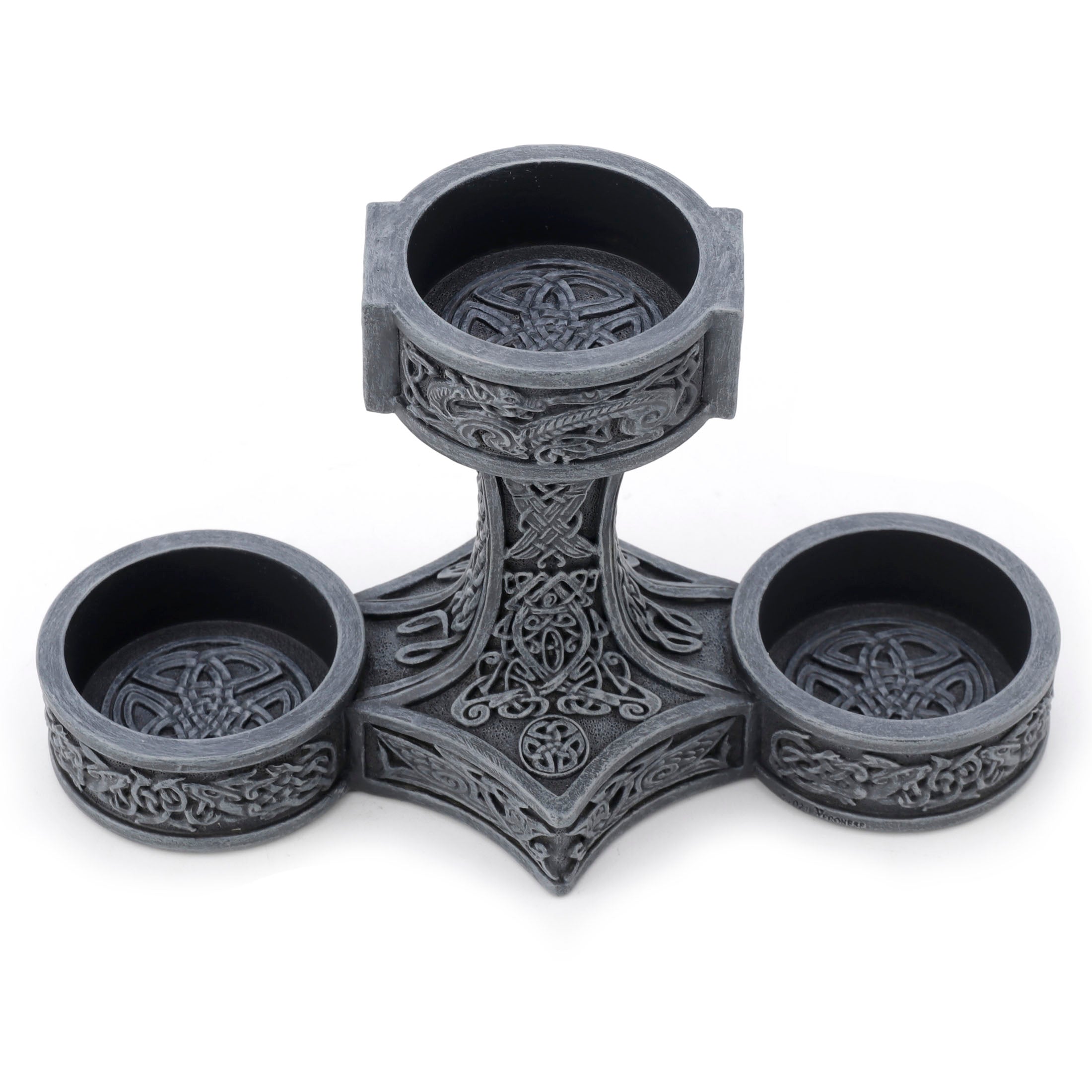 Mjolnir Hammer of Thor Triple Tea Light Candle Holder