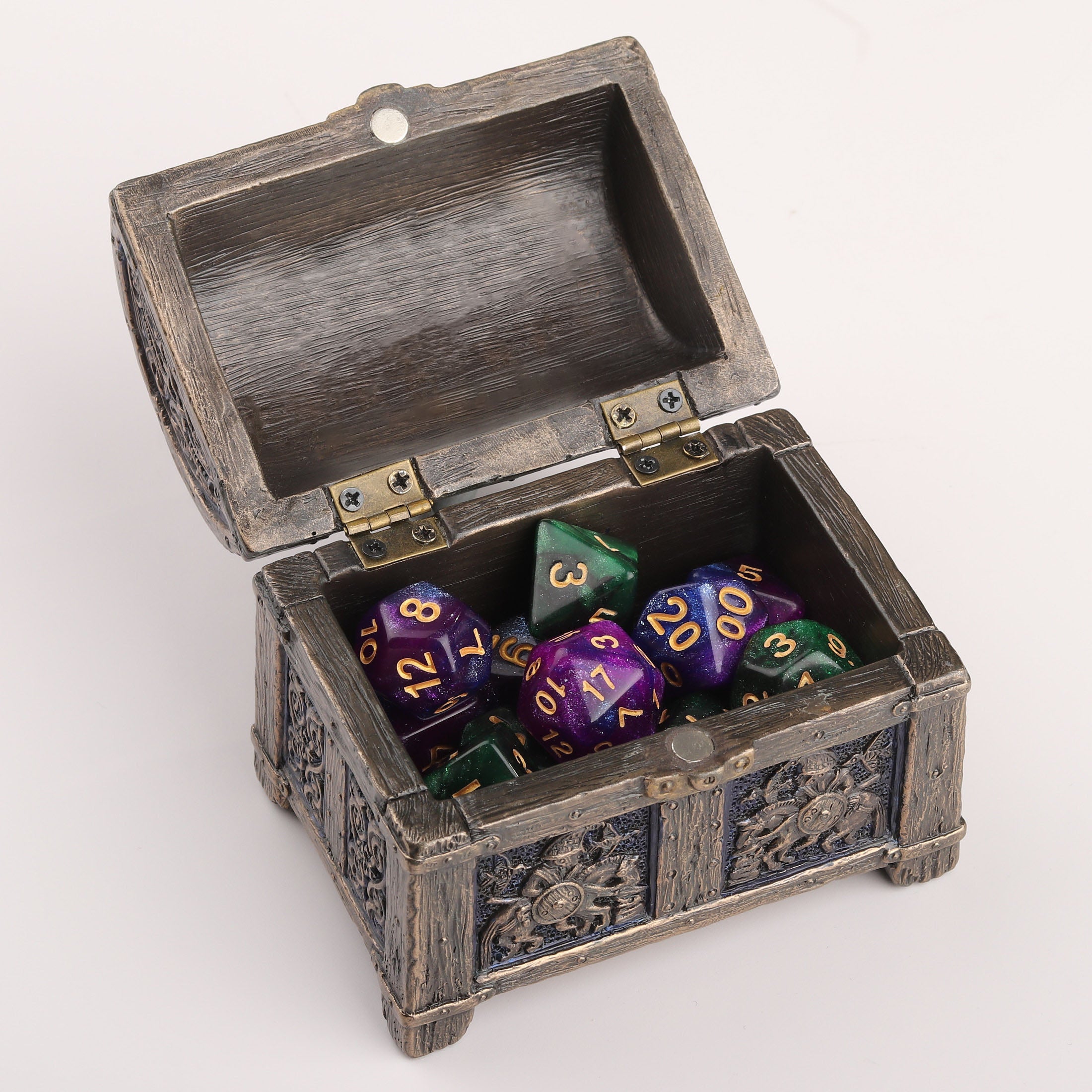 Vendel Rider Plate Norse Hindged Trinket Chest