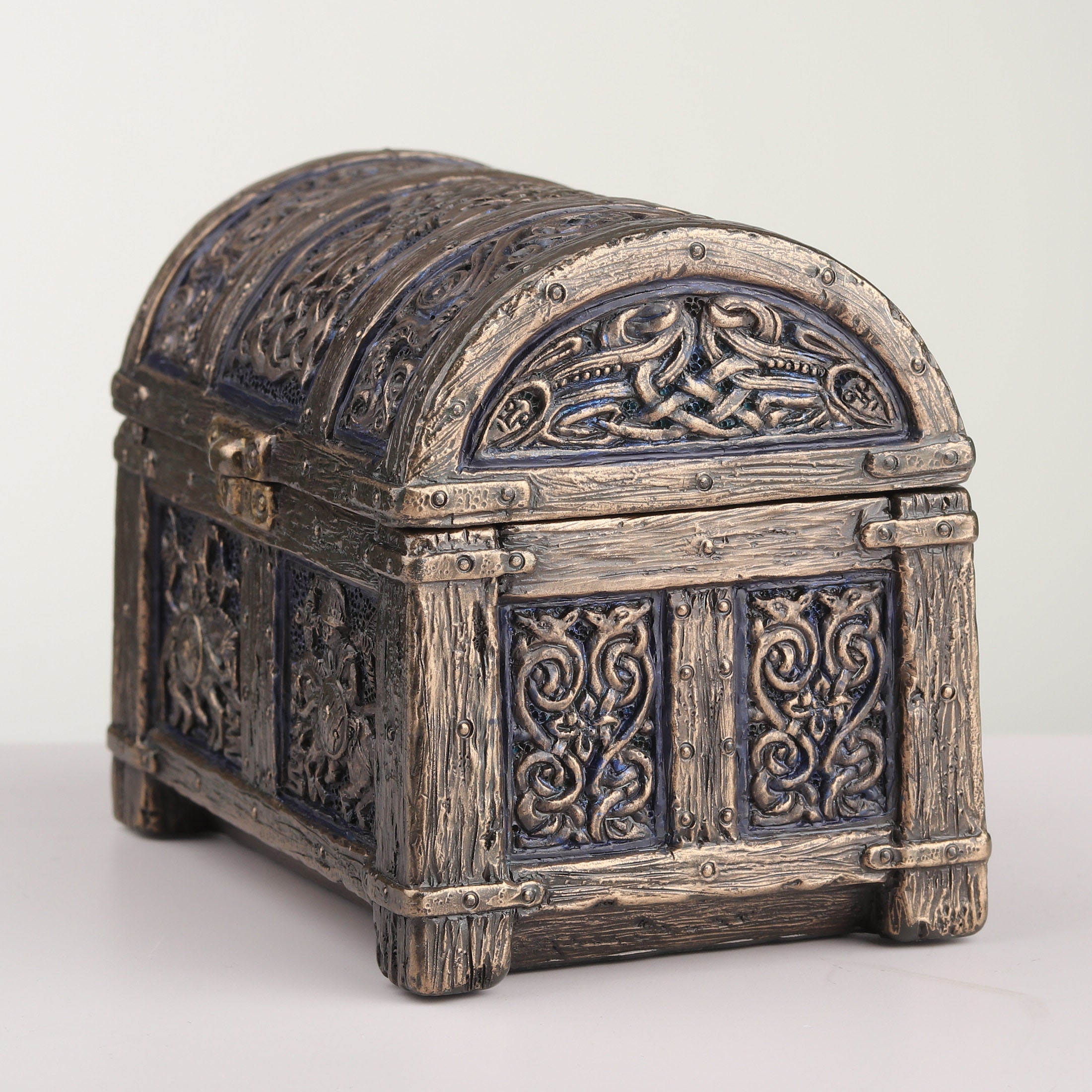 Vendel Rider Plate Norse Hindged Trinket Chest
