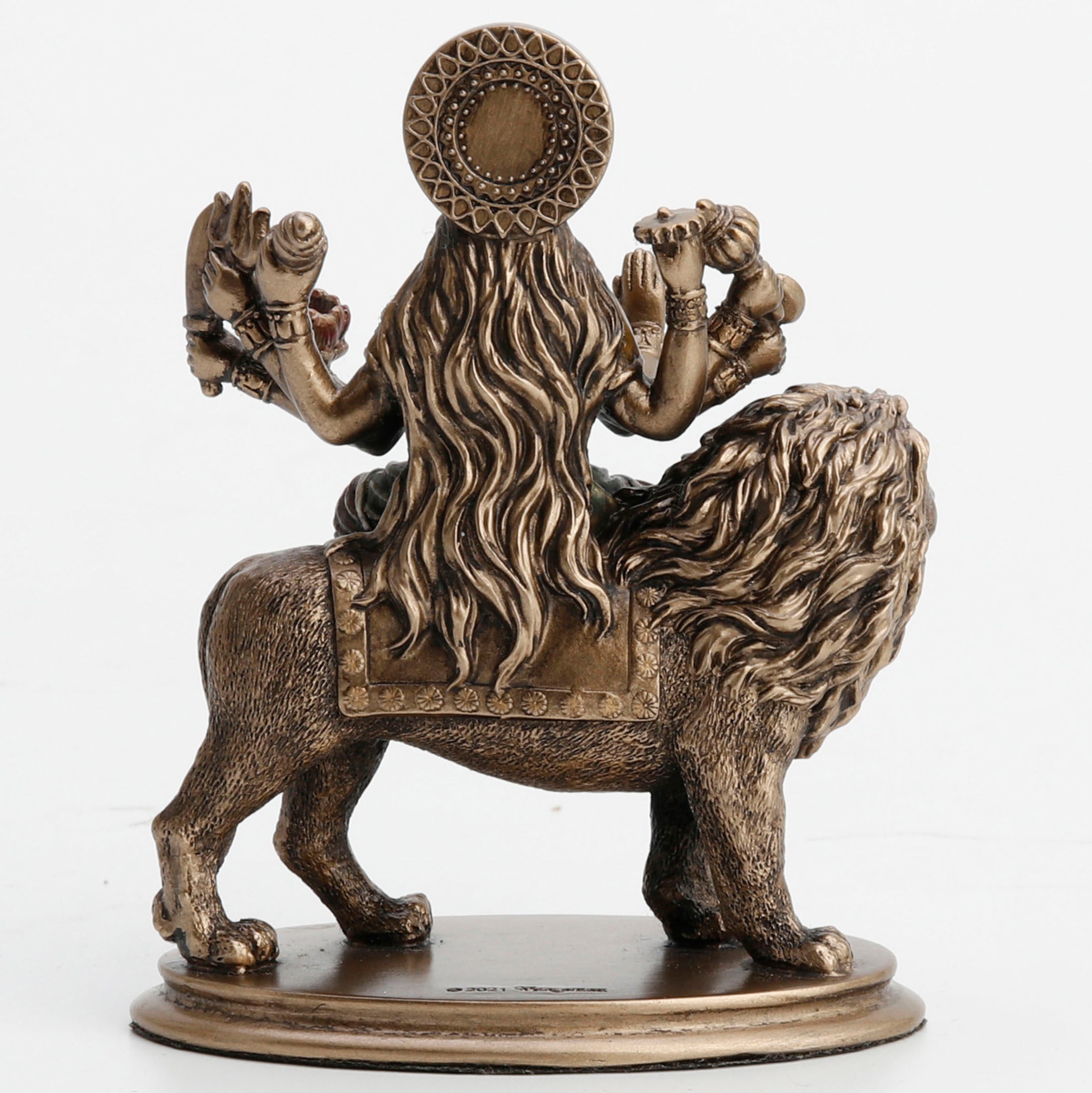 Hindu Goddess Durga Riding on Lion