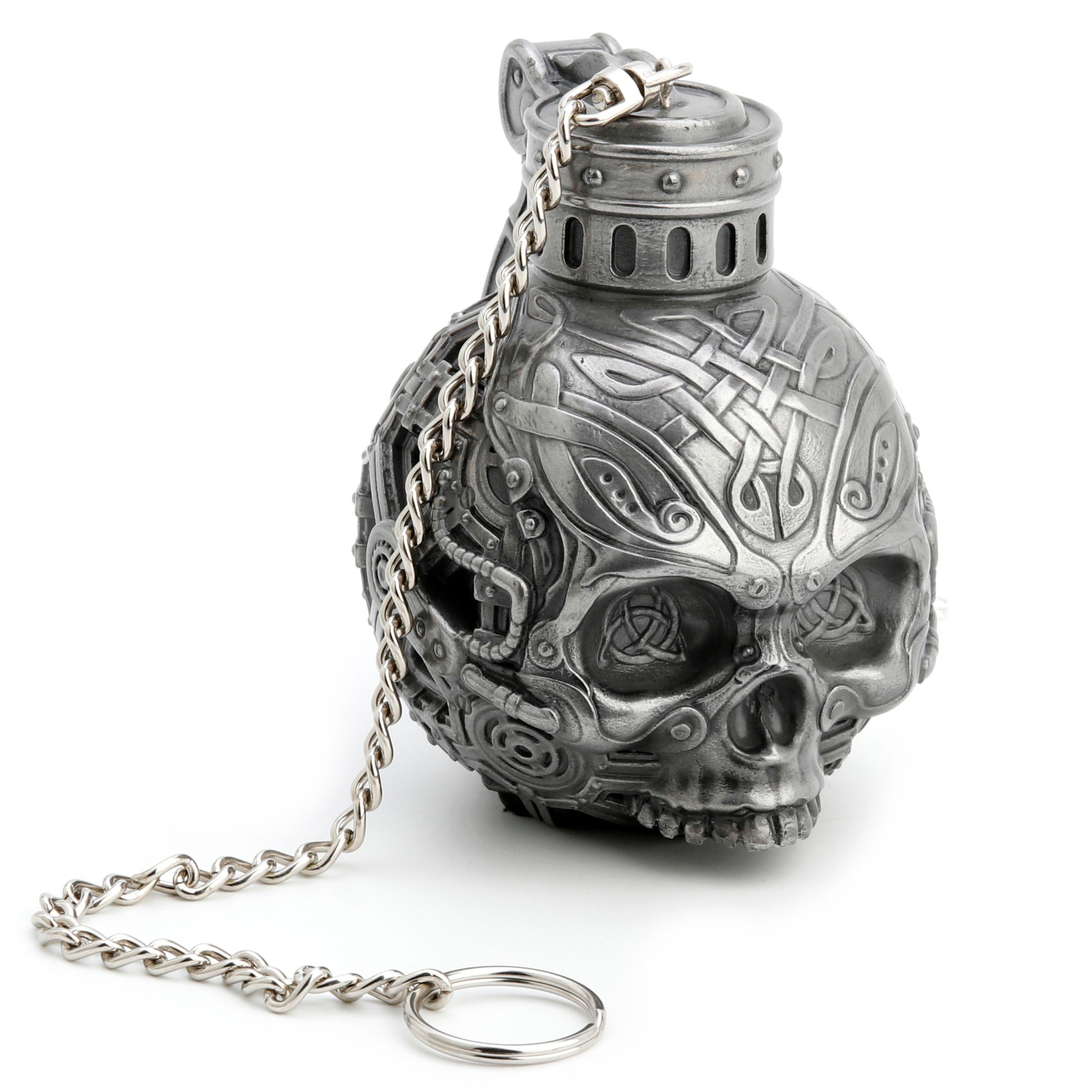 Memento Mori Skull Charm With Chain