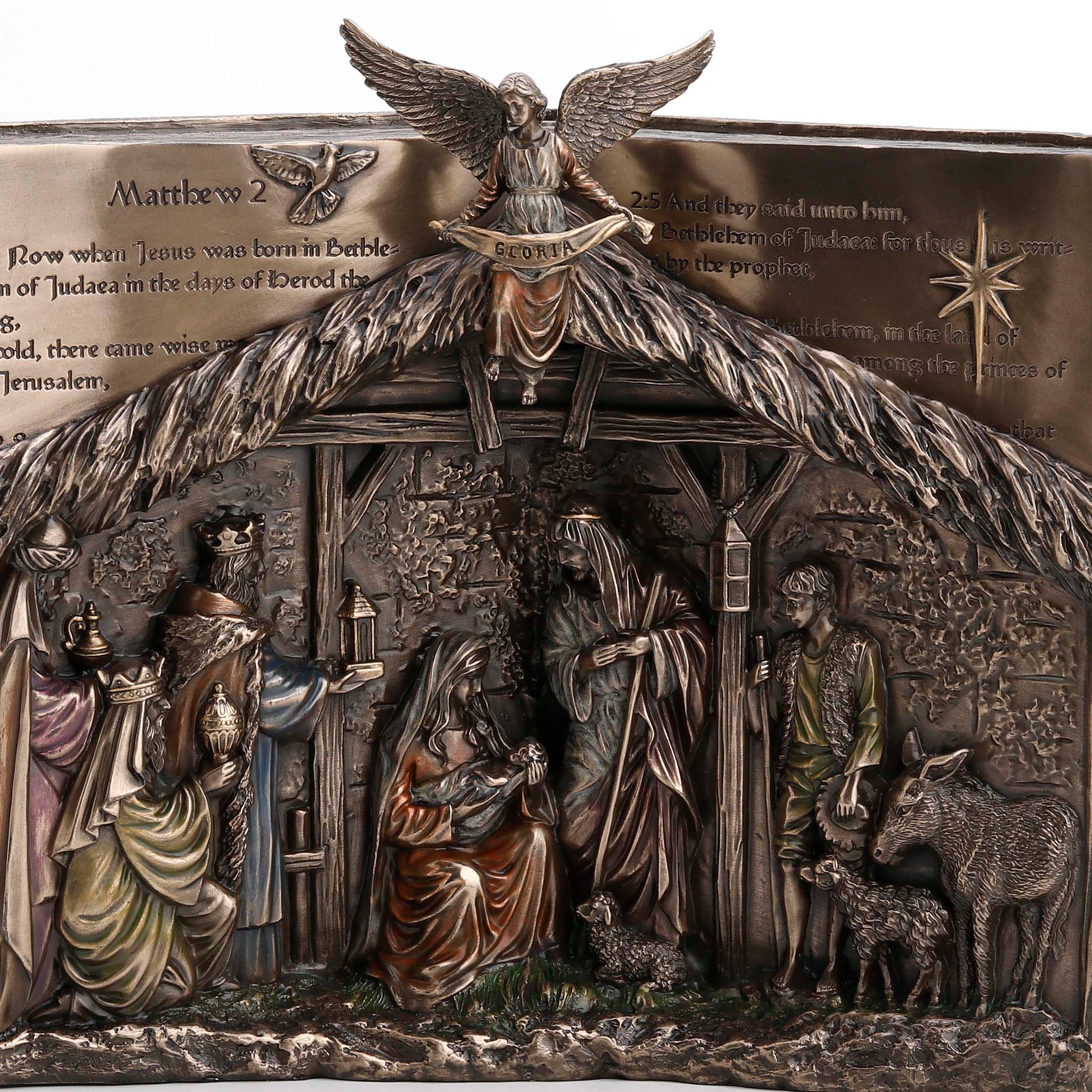 Holy Bible Nativity Stand