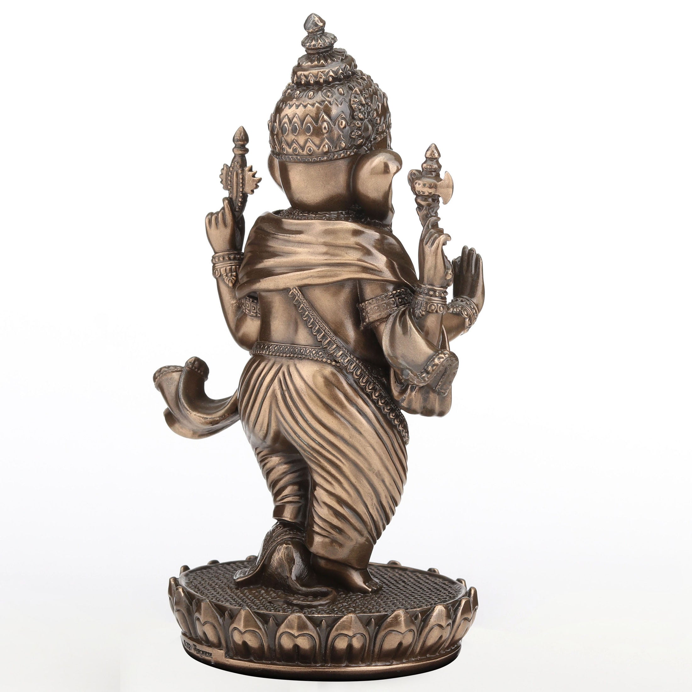 Lord Ganesha Standing On Lotus