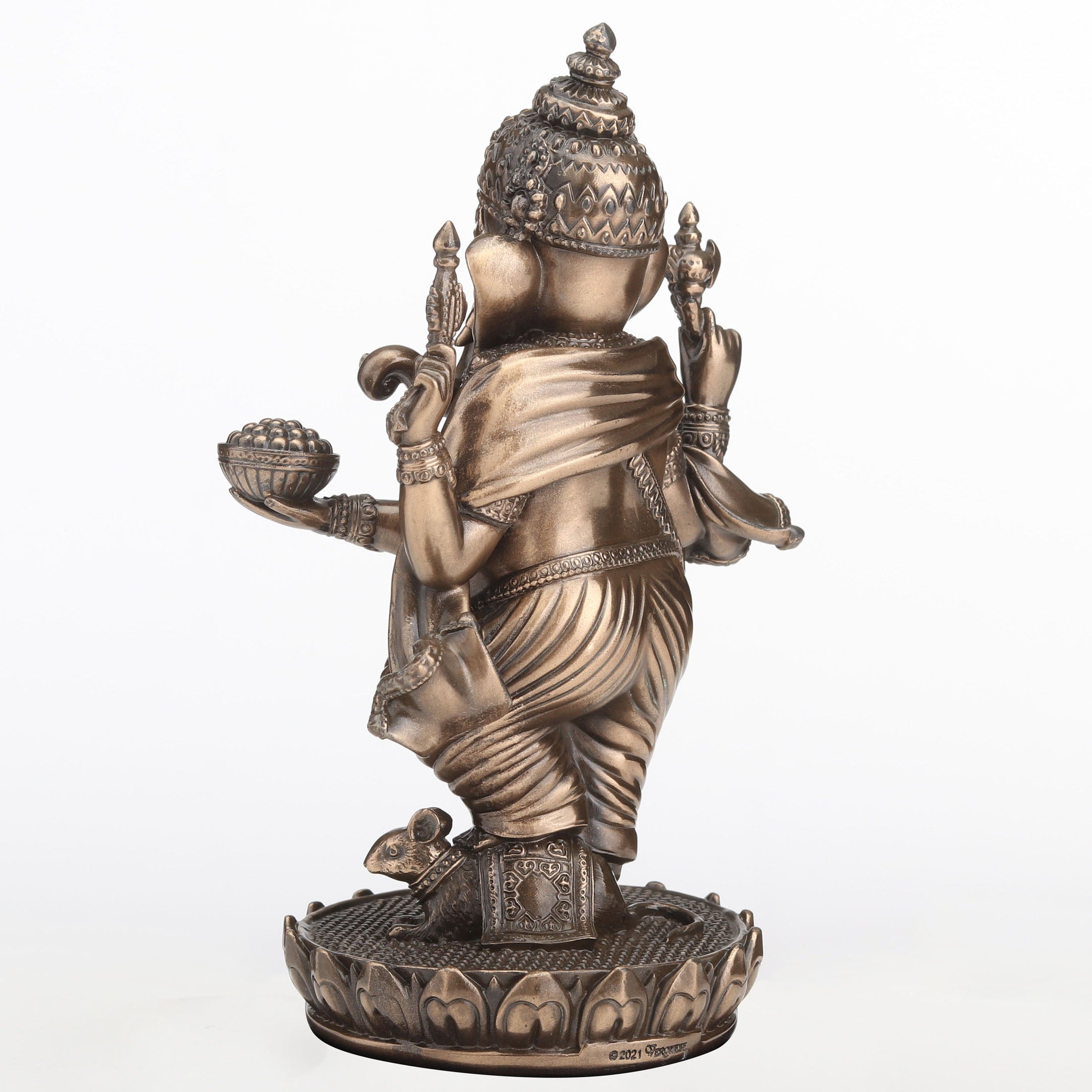 Lord Ganesha Standing On Lotus