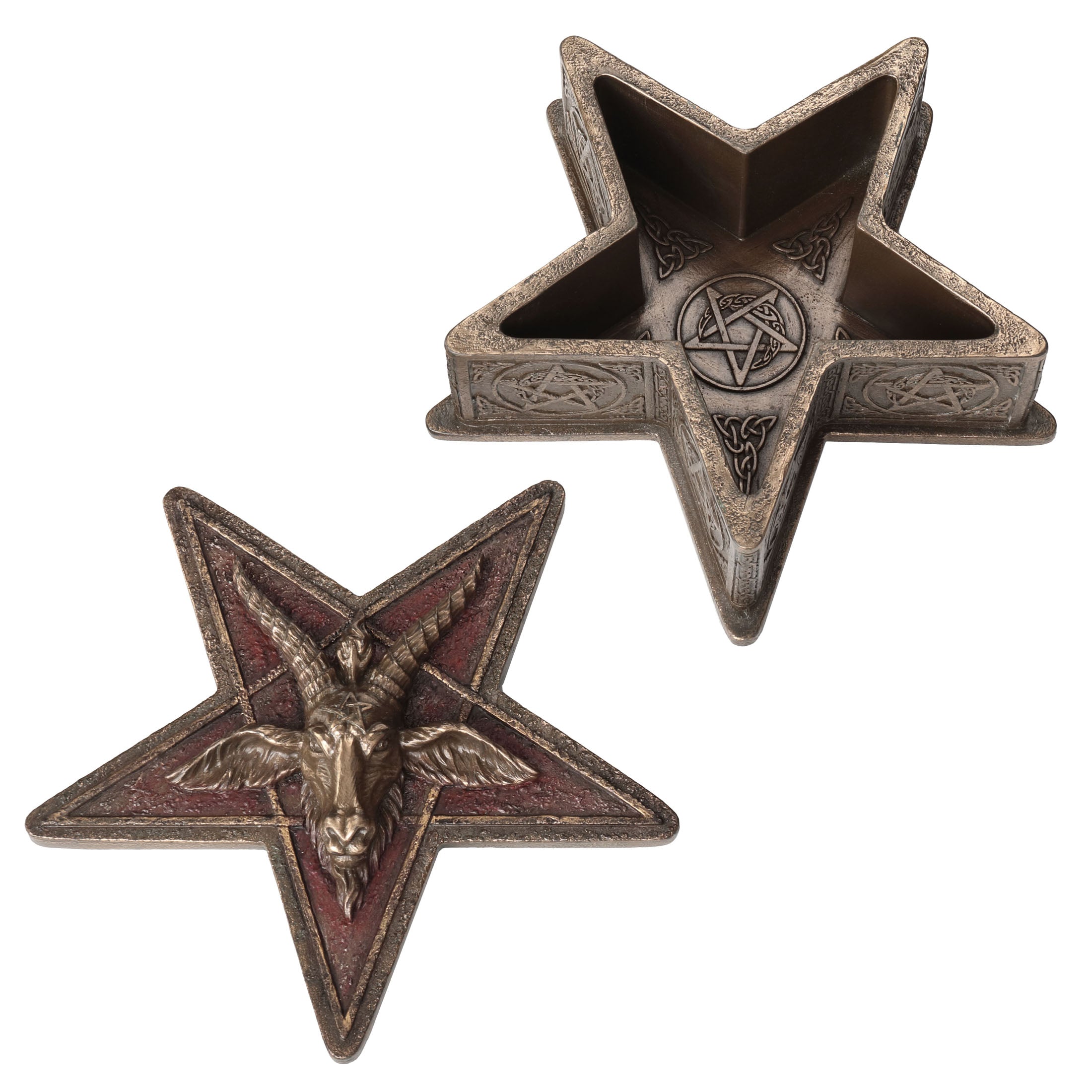 The Sigil Of Baphomet Pentagram Trinket Box