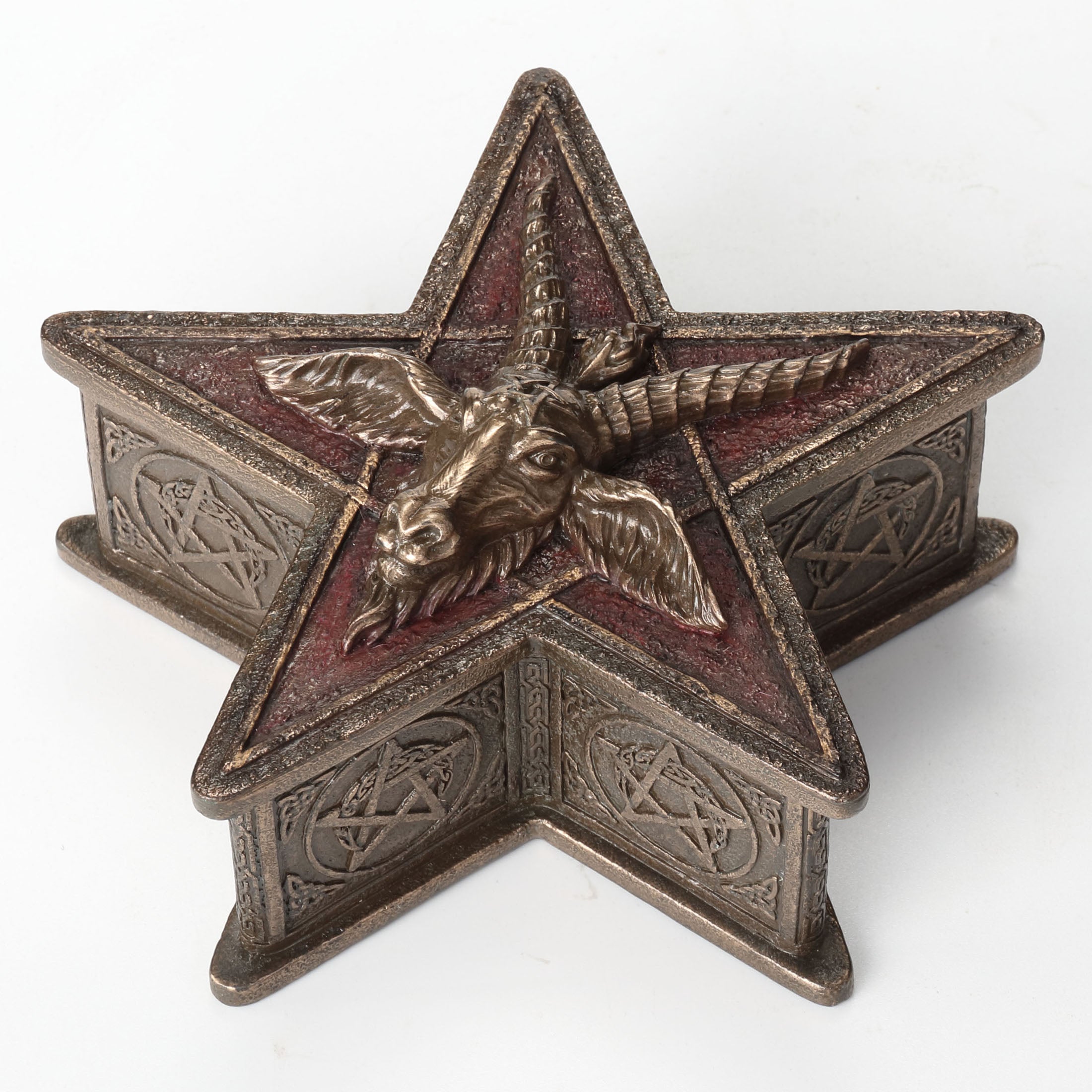 The Sigil Of Baphomet Pentagram Trinket Box