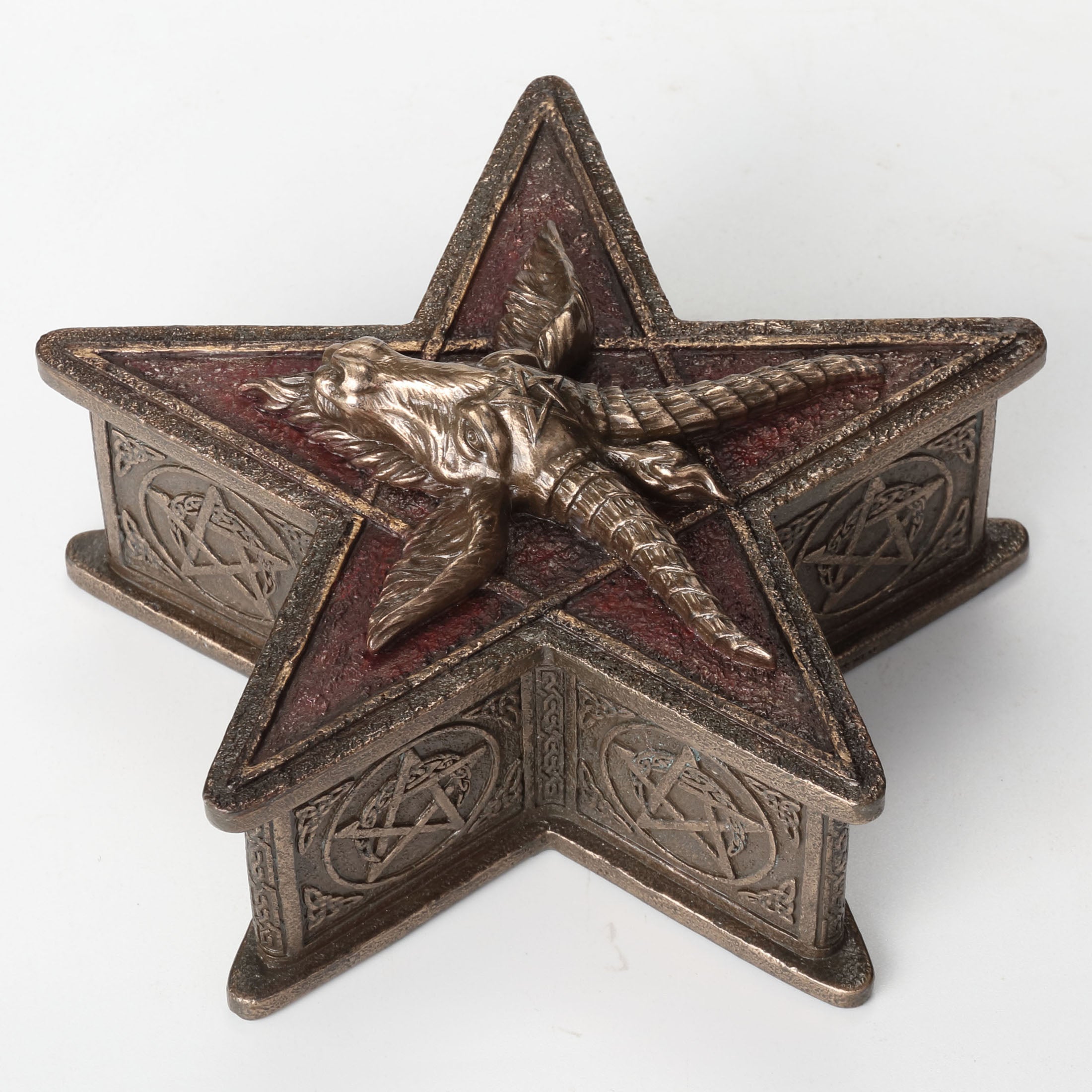 The Sigil Of Baphomet Pentagram Trinket Box