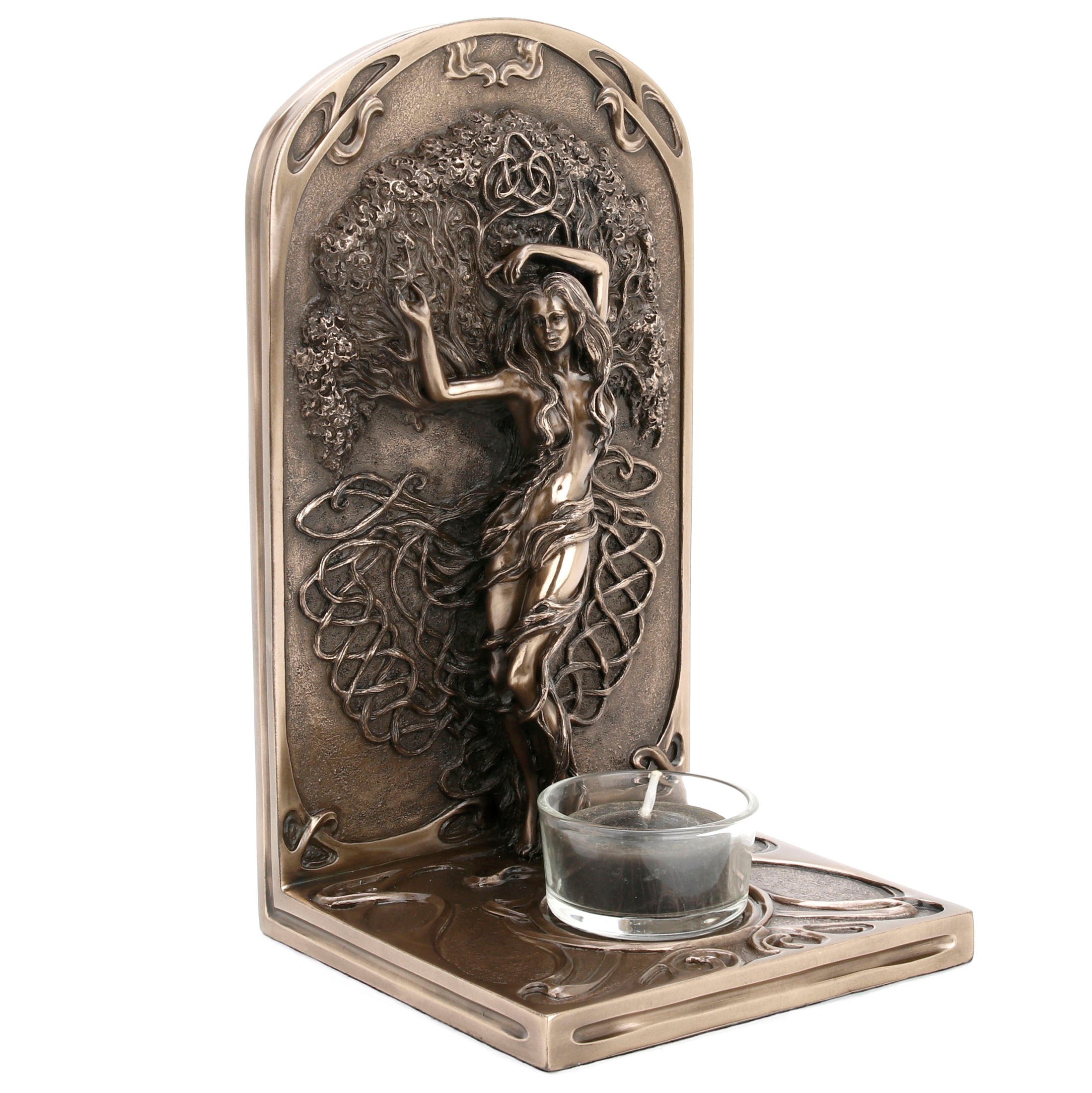 Earth Life Magic By Selina Fenech Tree Of Life Standing Plaque With Tealight Candle Holder