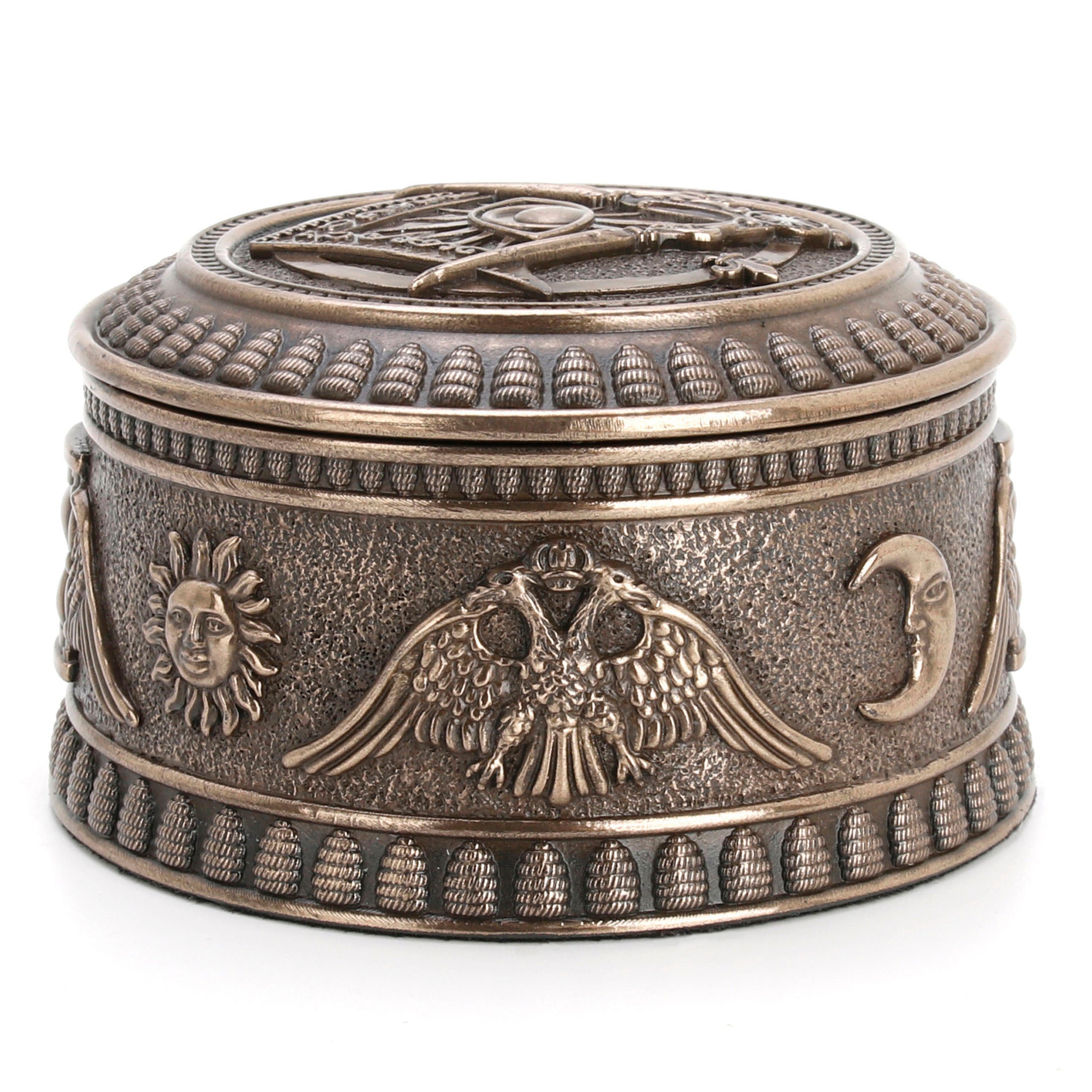 Masonic Eye Of Providence Round Trinket Box