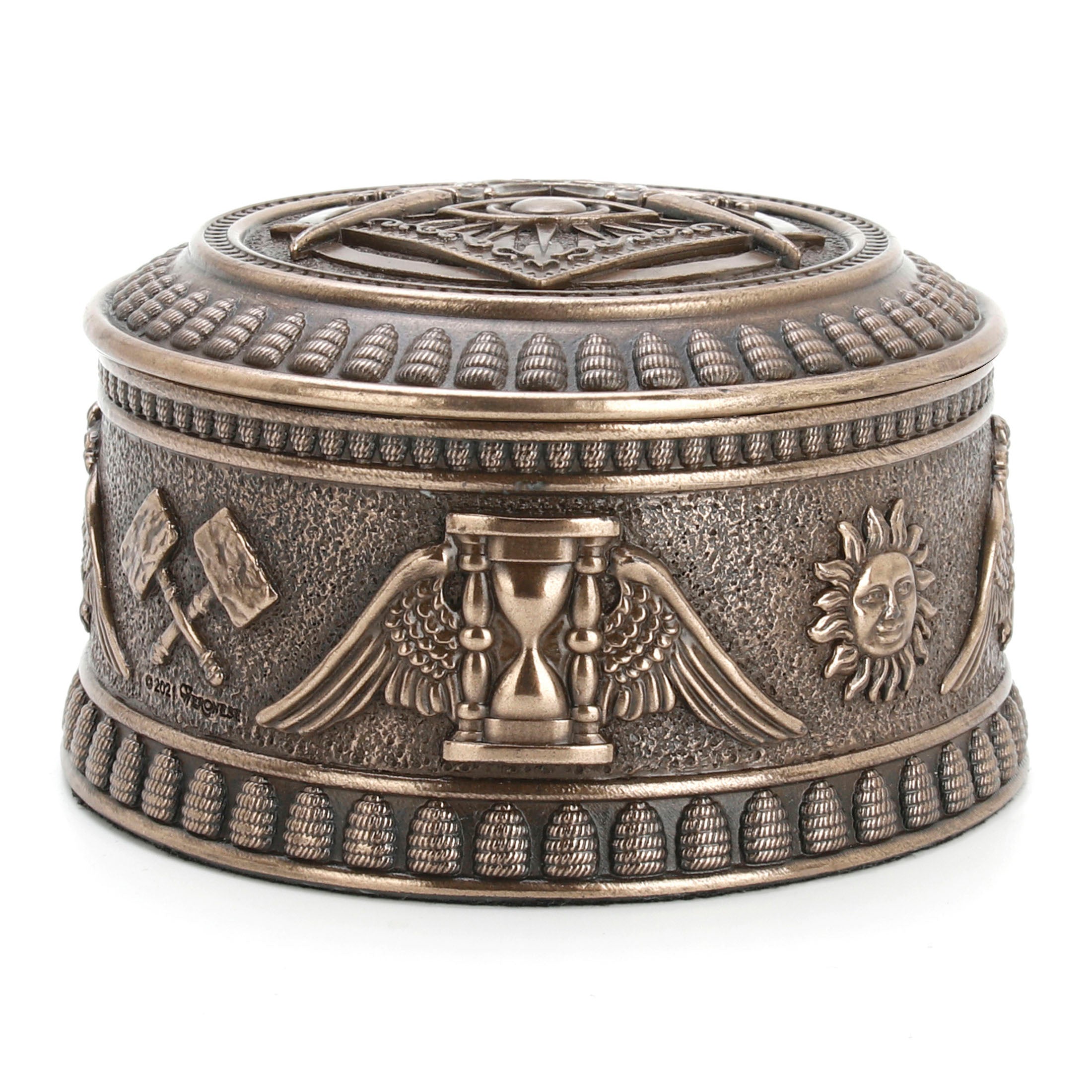 Masonic Eye Of Providence Round Trinket Box