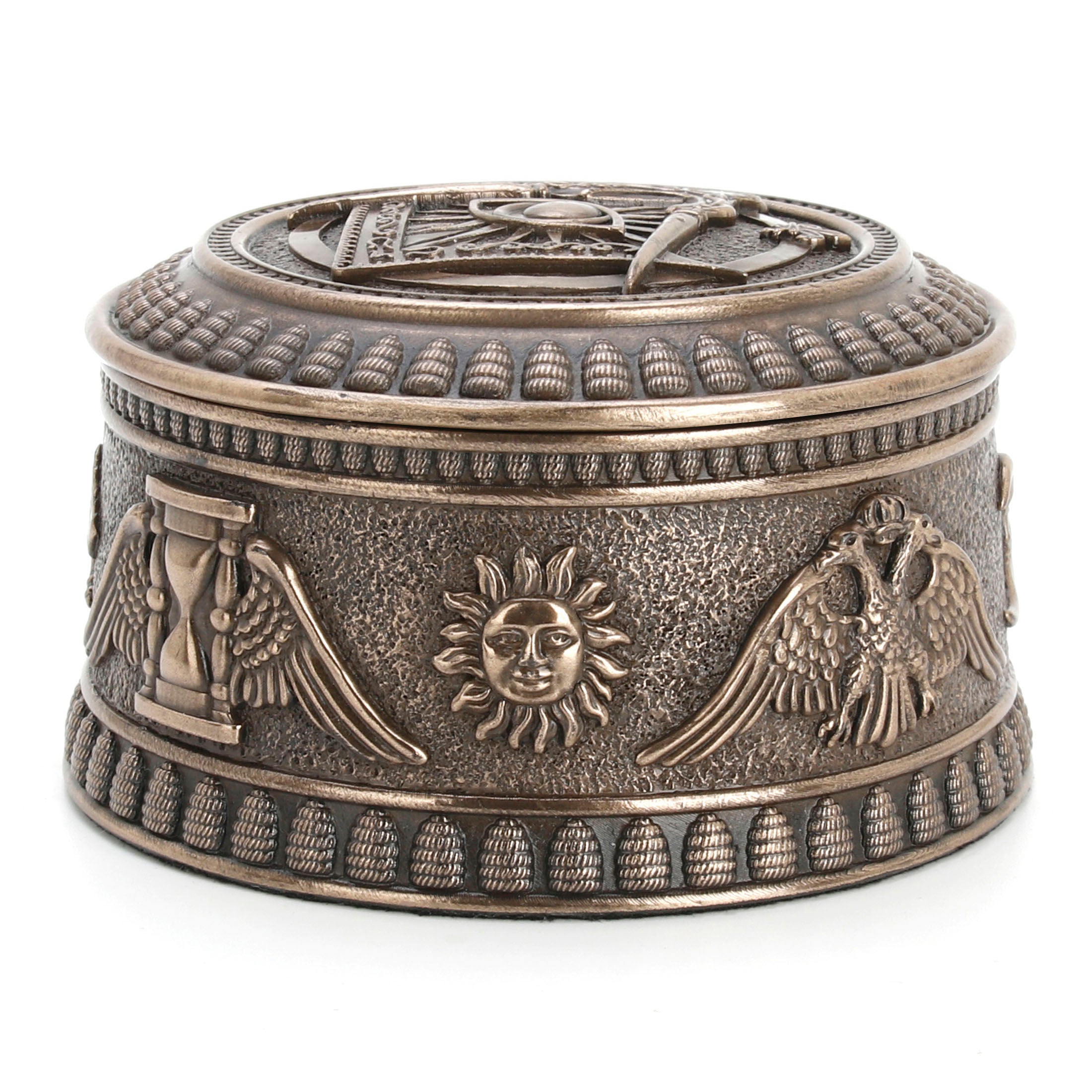 Masonic Eye Of Providence Round Trinket Box