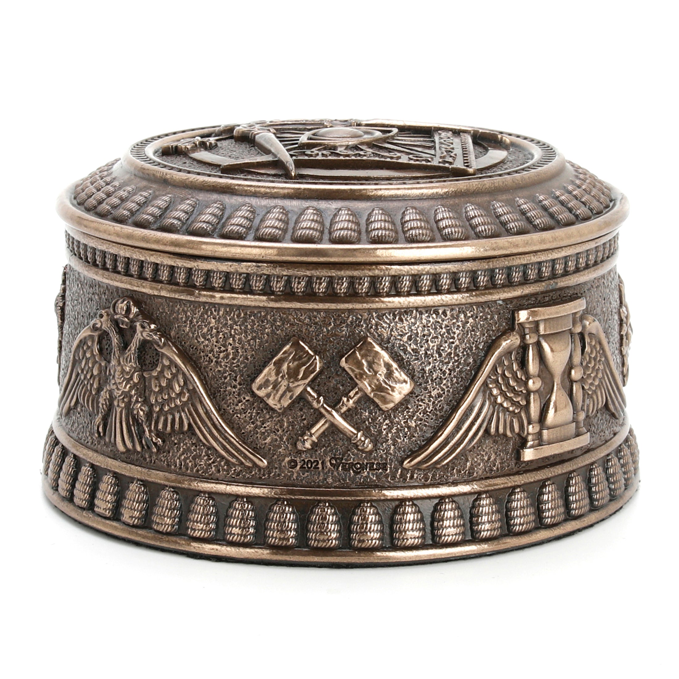 Masonic Eye Of Providence Round Trinket Box