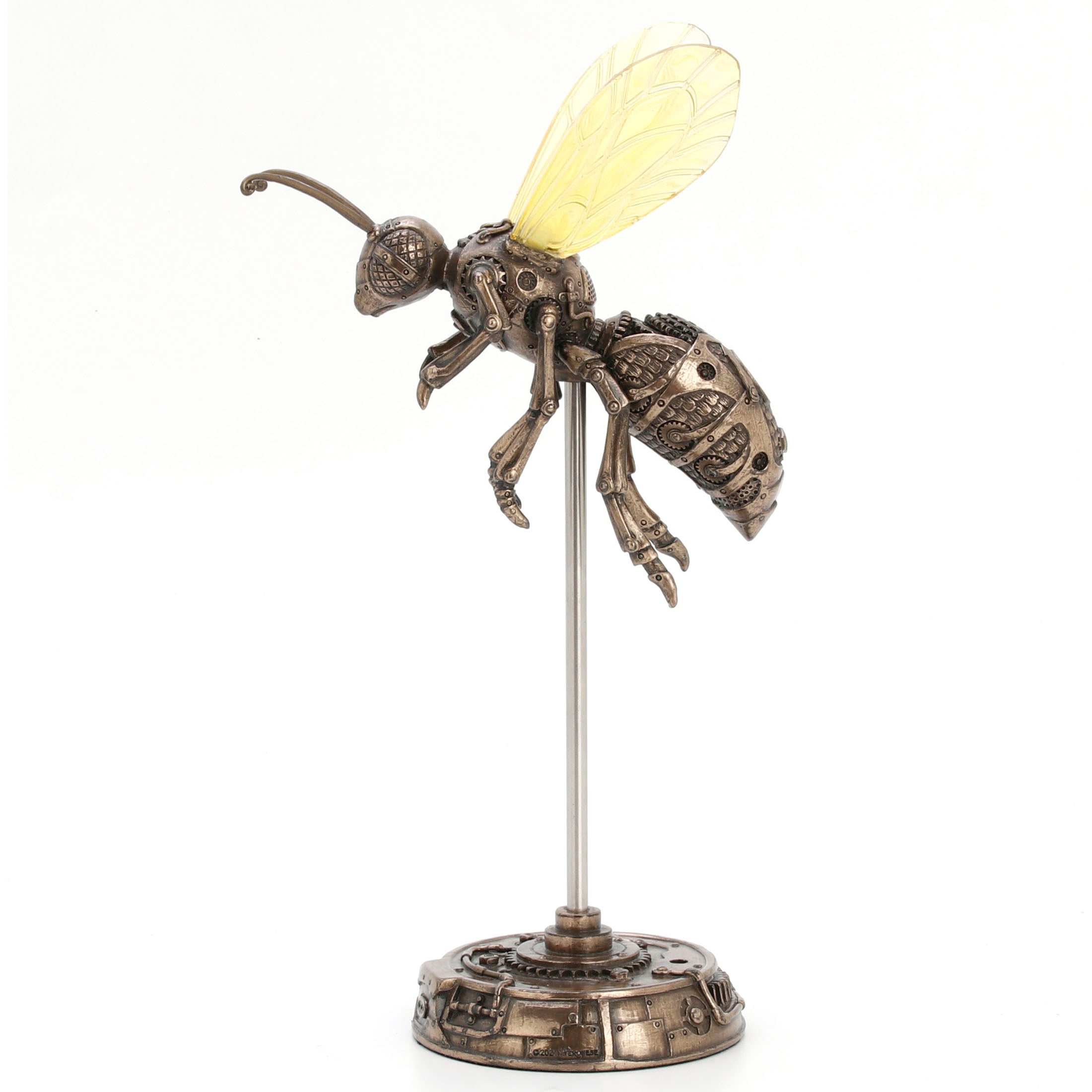 Steampunk Hornet And Display Stand