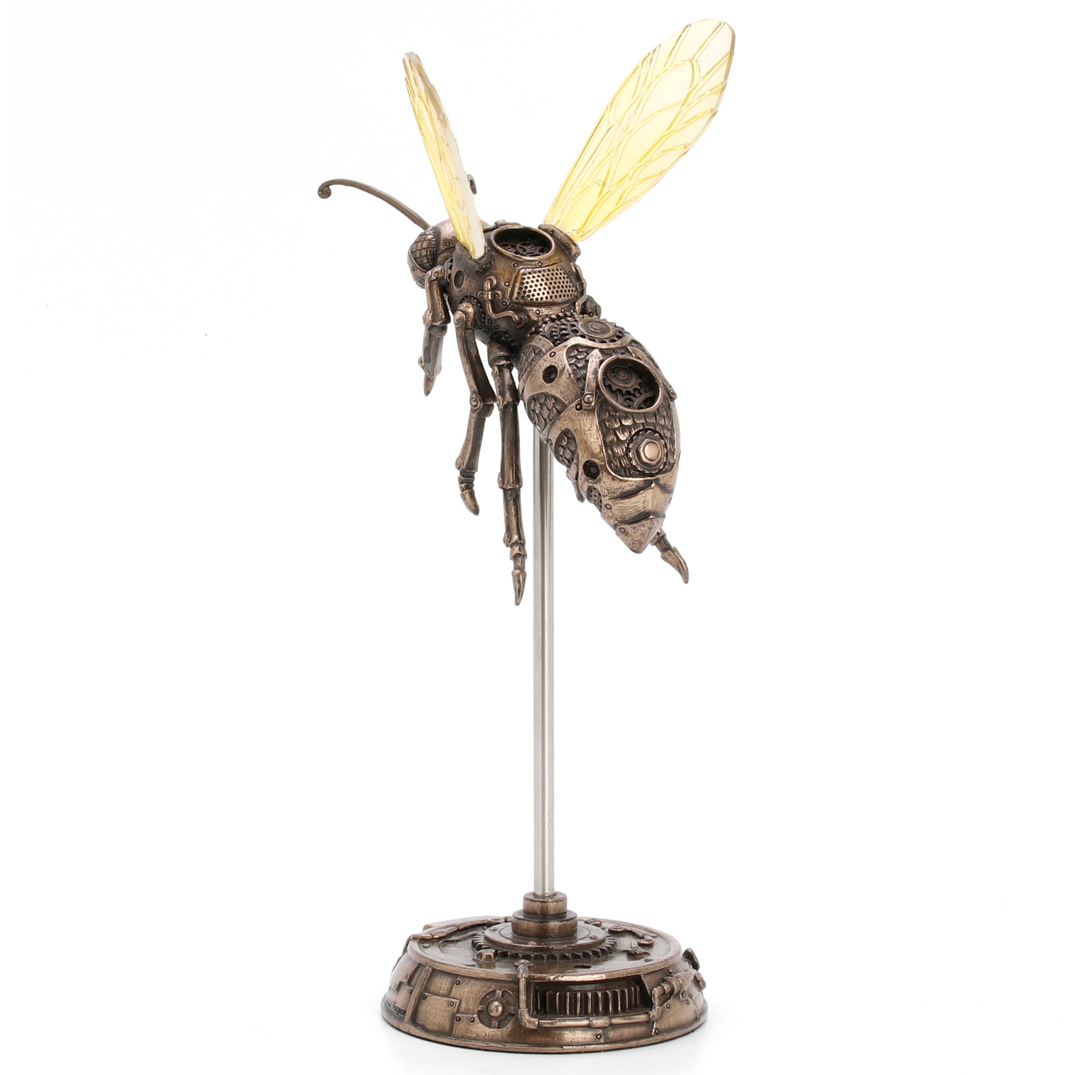 Steampunk Hornet And Display Stand