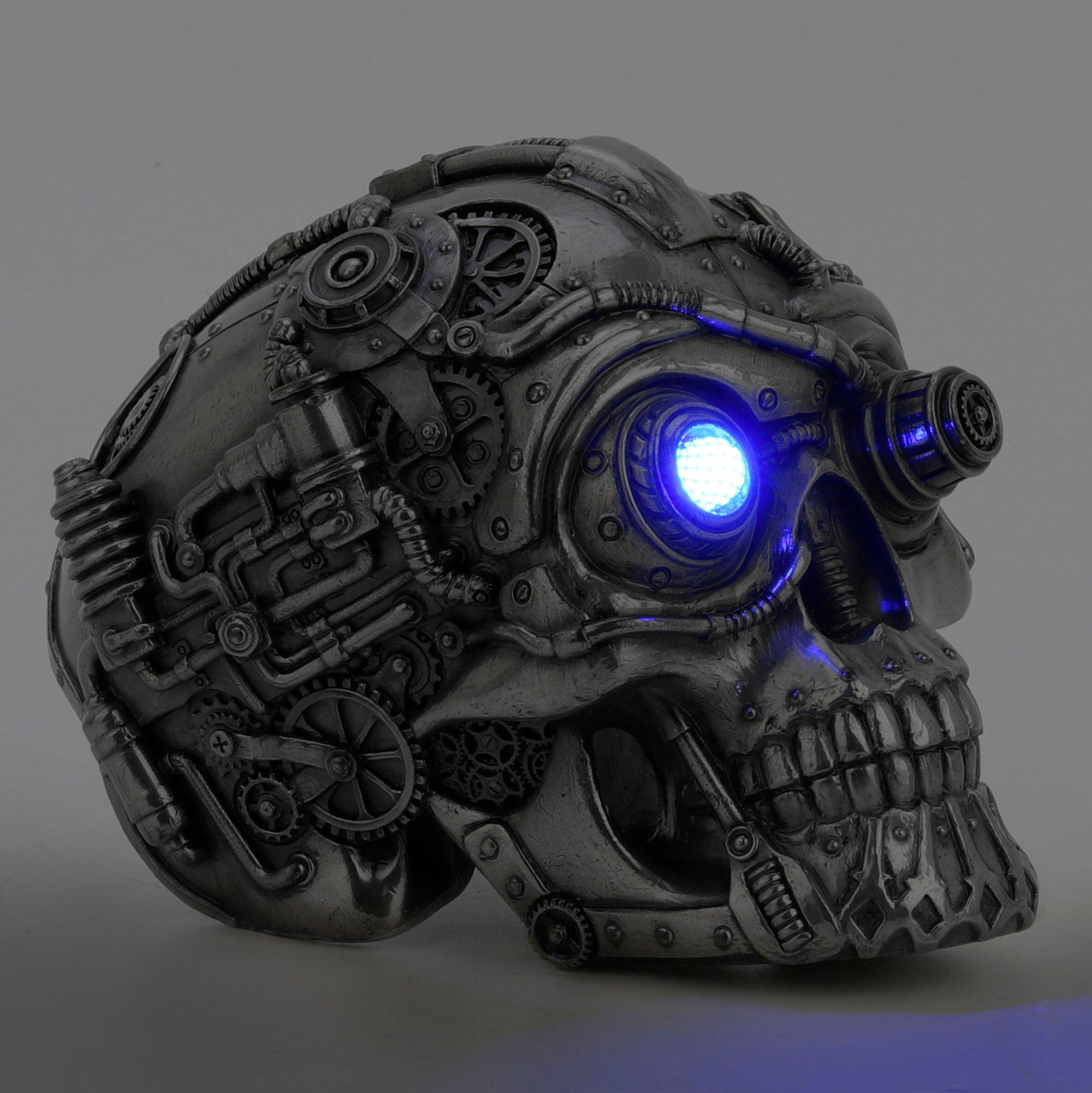 Steampunk Laser Eye Skull (Blue LED)