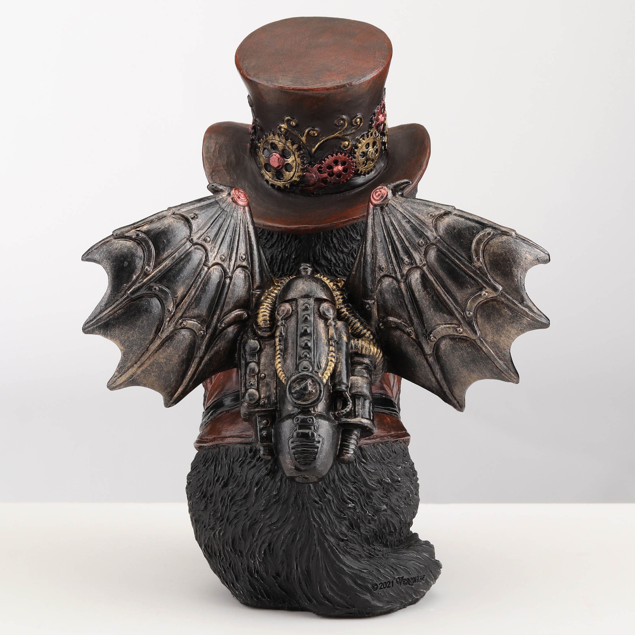 Steampunk Victorian Inventor Cat With Wings and Top Hat