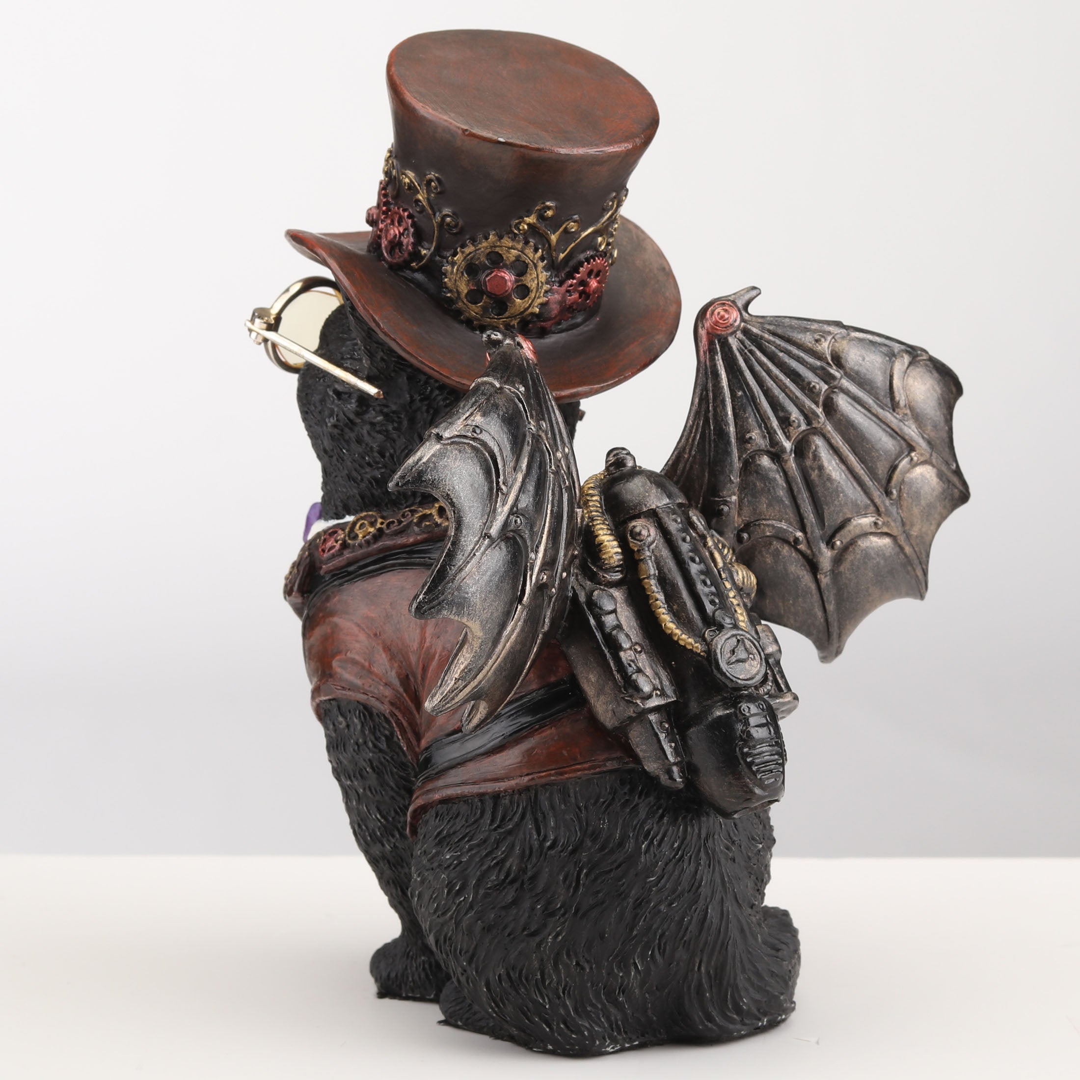 Steampunk Victorian Inventor Cat With Wings and Top Hat