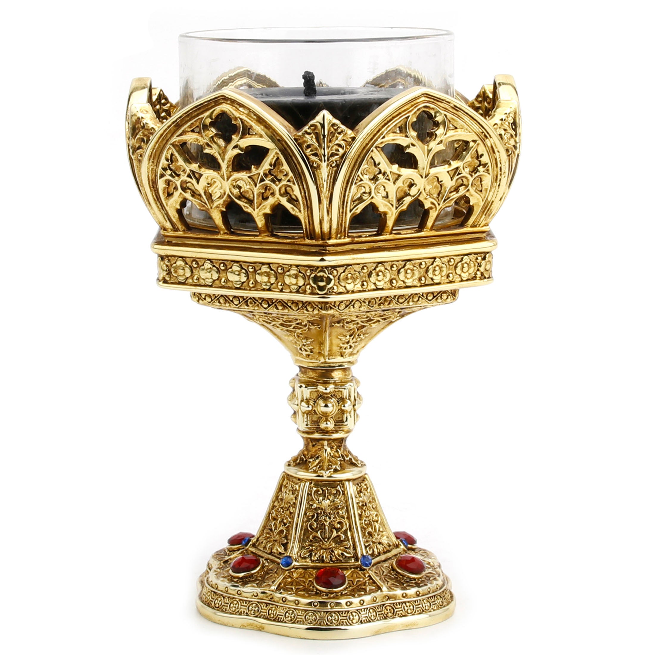 Hexagon Cathedral Stand Votive Candle Holder