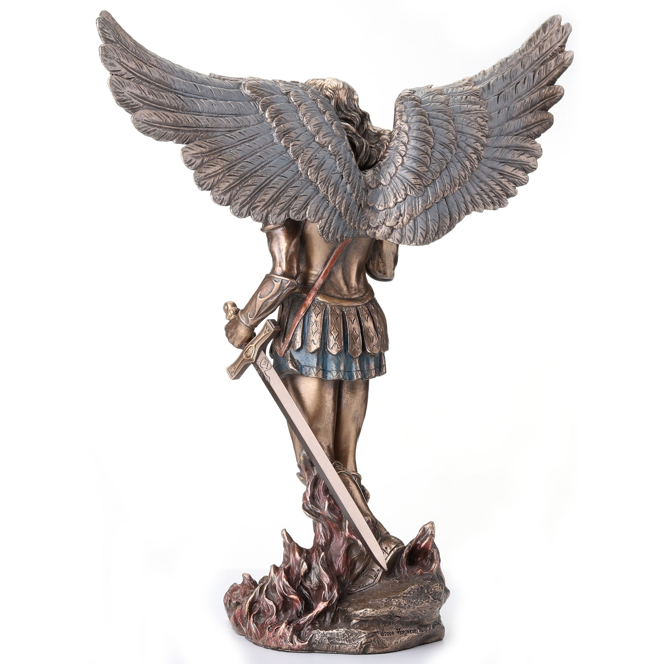 Archangel Saint Michael Holding Scepter and Sword