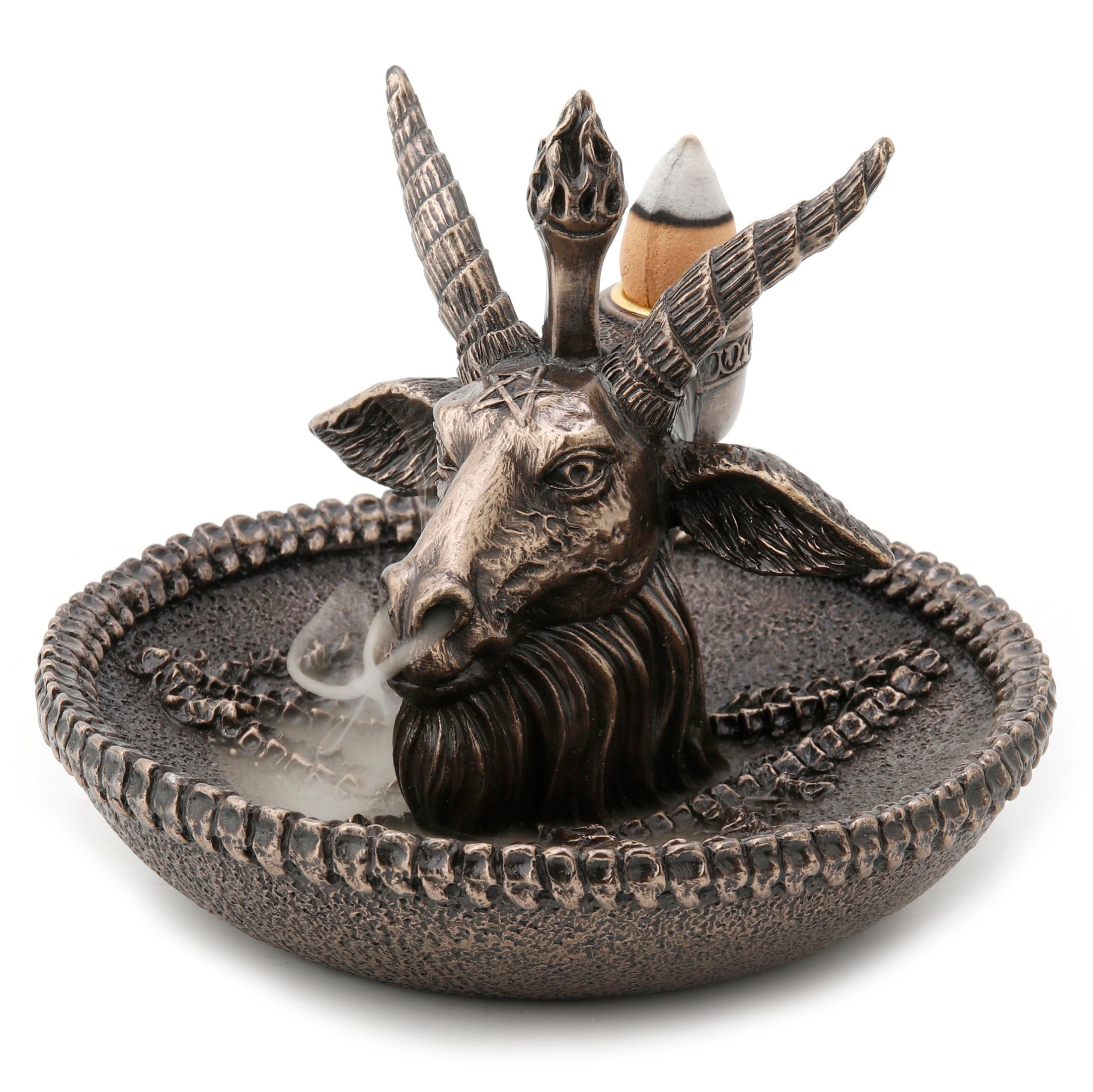Head Of The Beast Baphomet Backflow Incense Holder