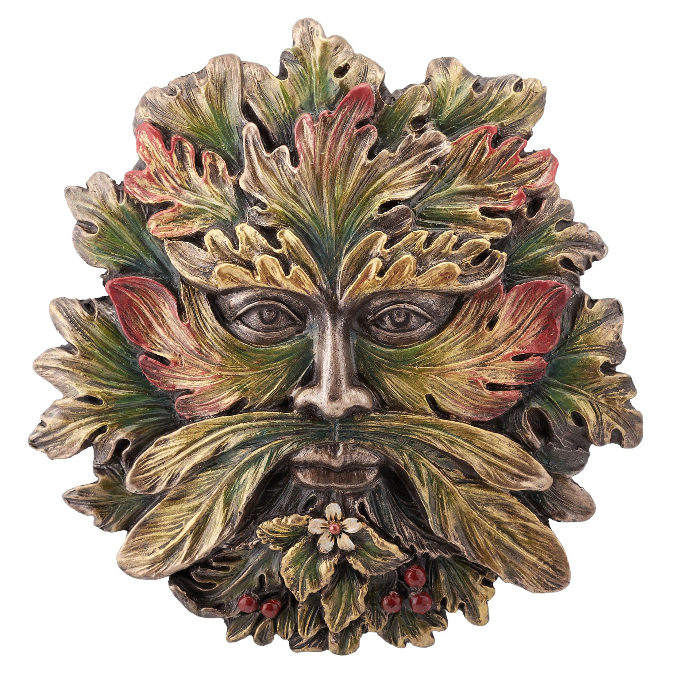 Green Man Summer Solstice Wall Plaque