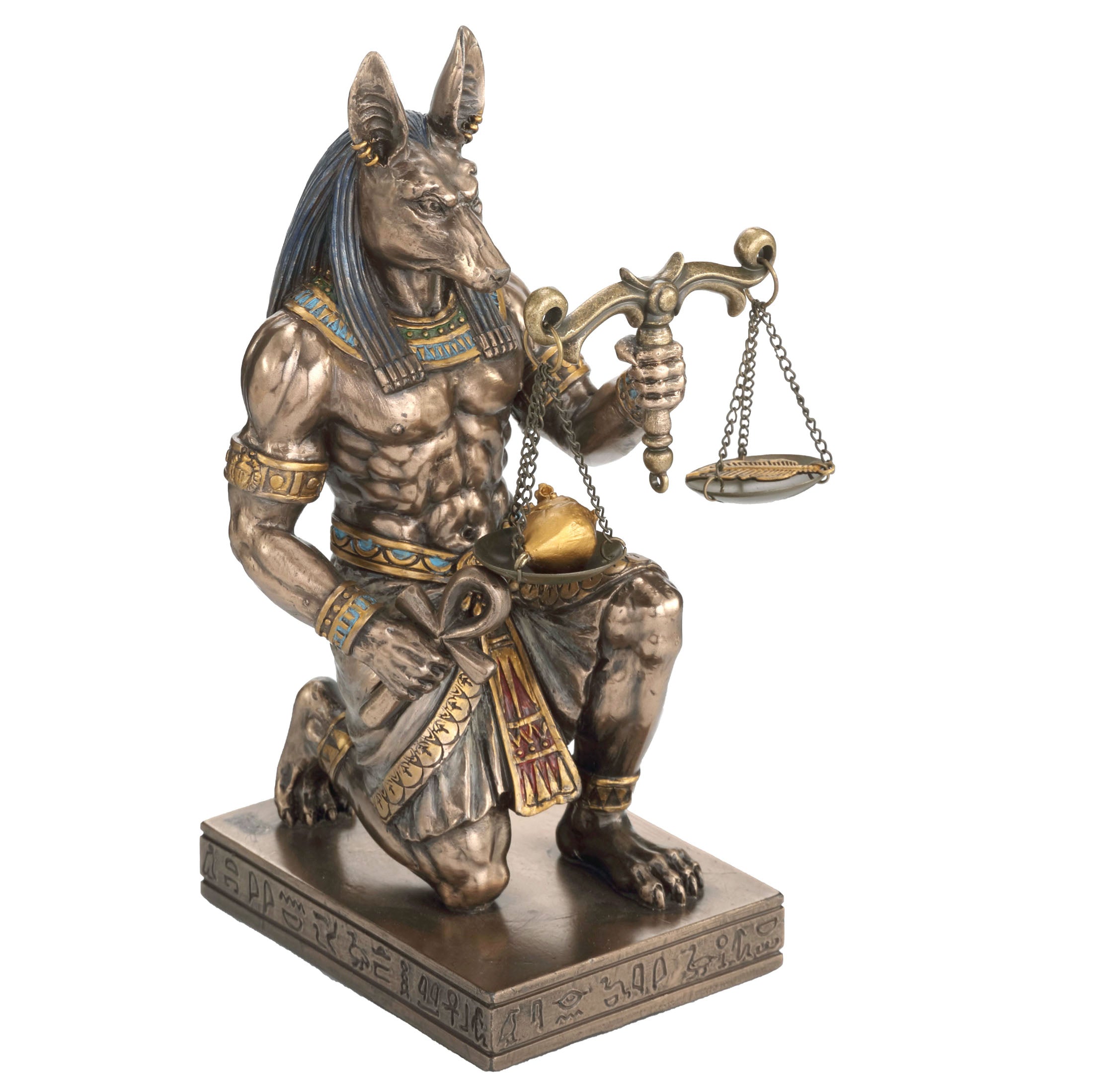 Kneeling Anubis Holding Scale