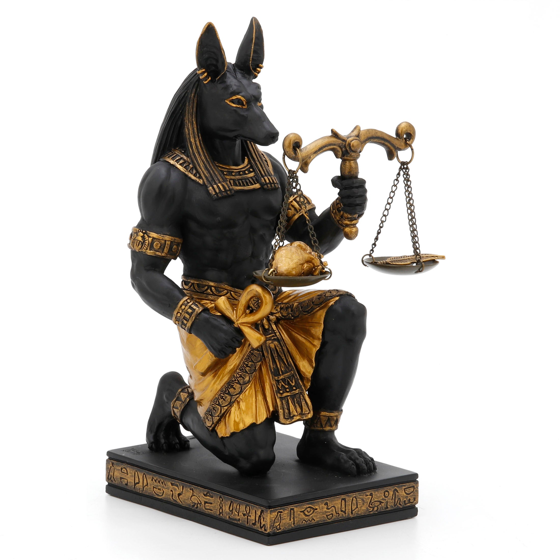 Kneeling Anubis Holding Scale