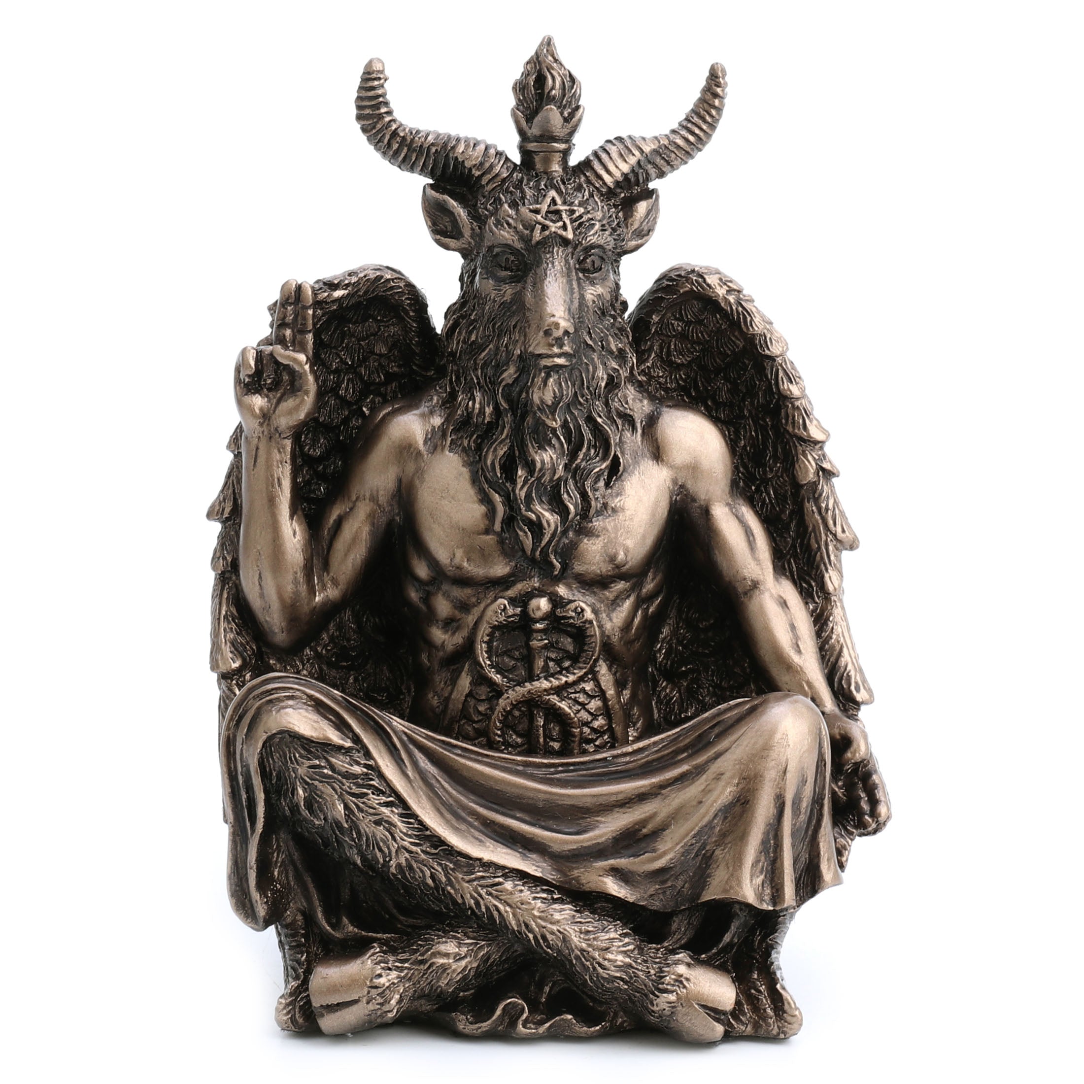 Statue Of Baphomet Sitting Meditation Pose