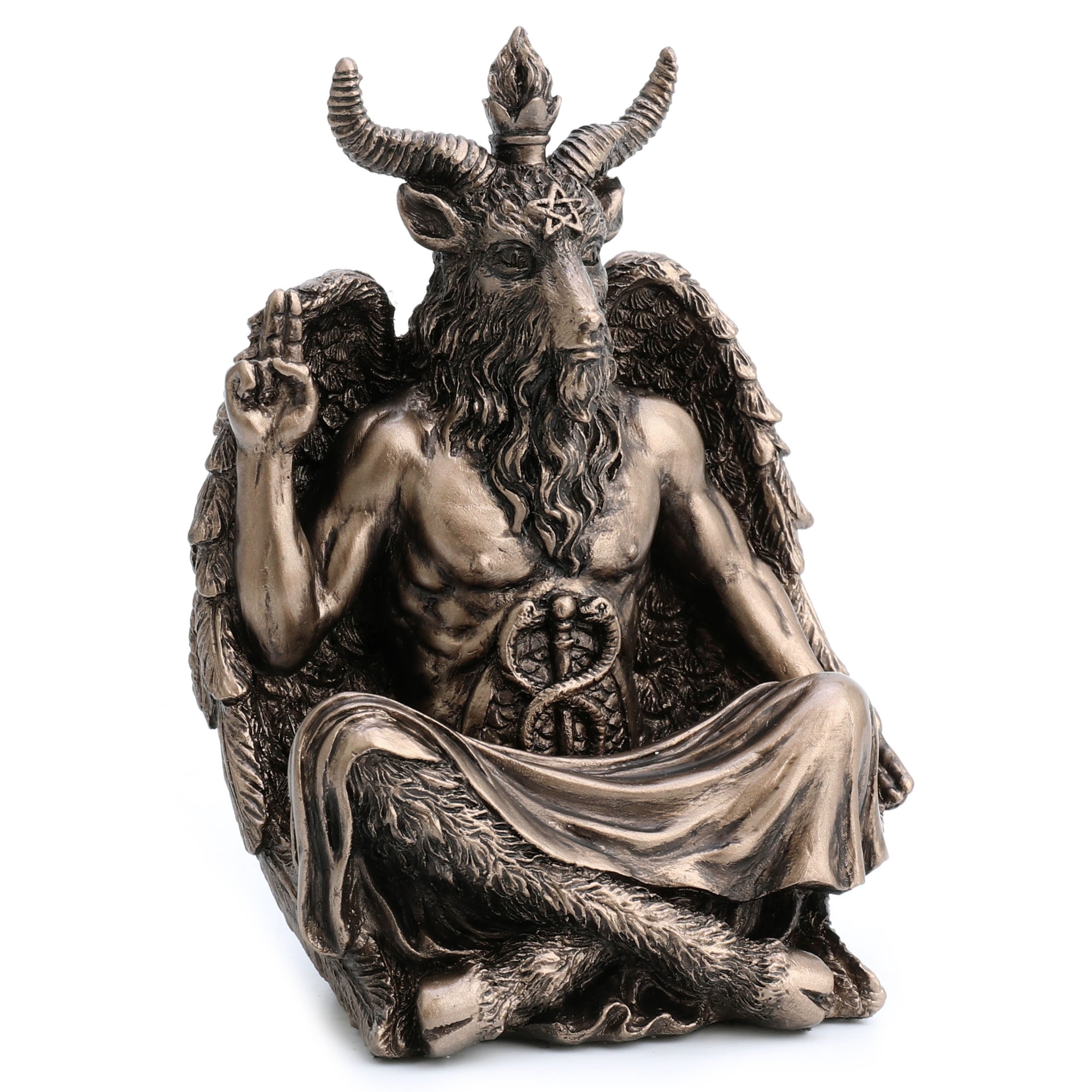 Statue Of Baphomet Sitting Meditation Pose