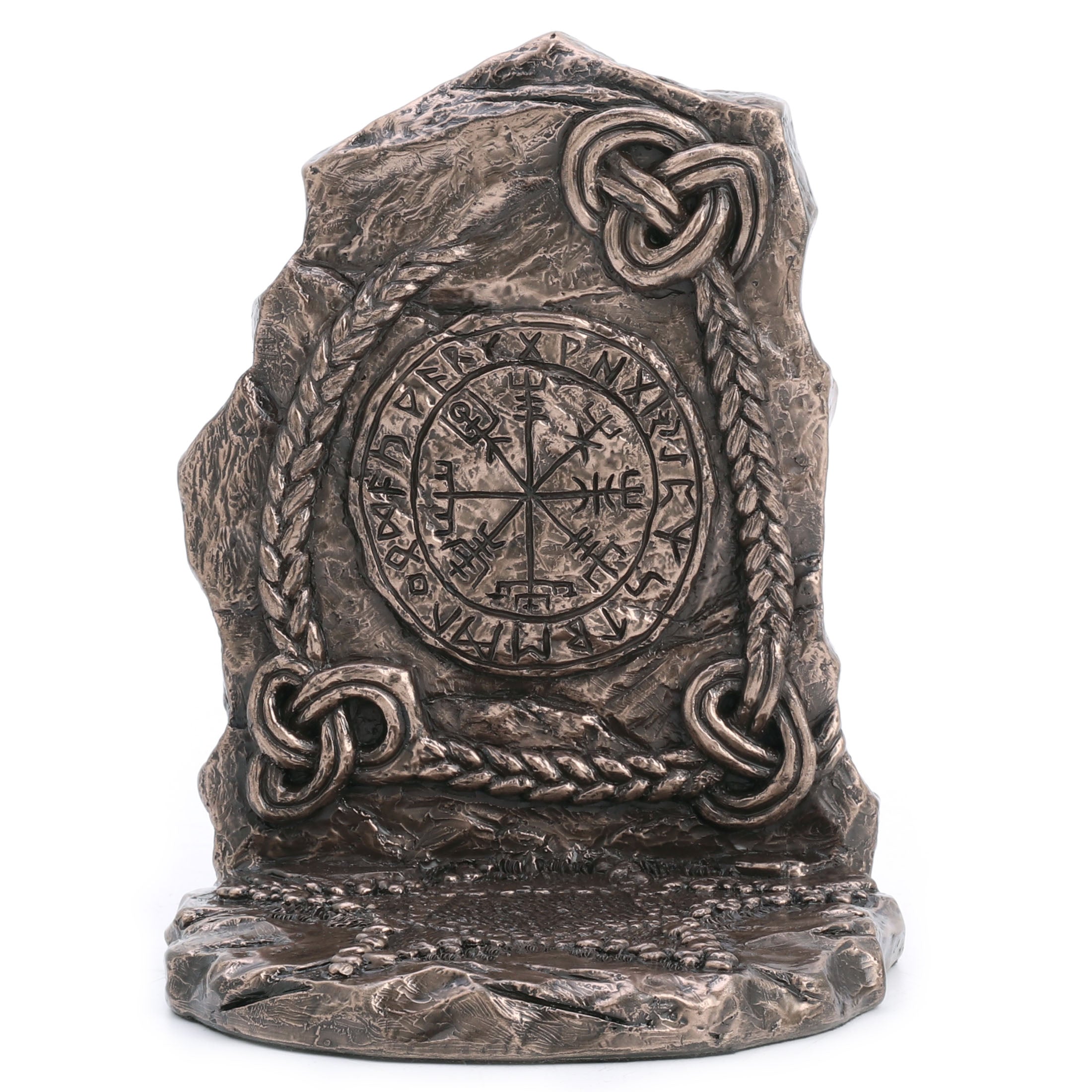 Viking Rune Vegvisir Tealight Candle Holder Bookend