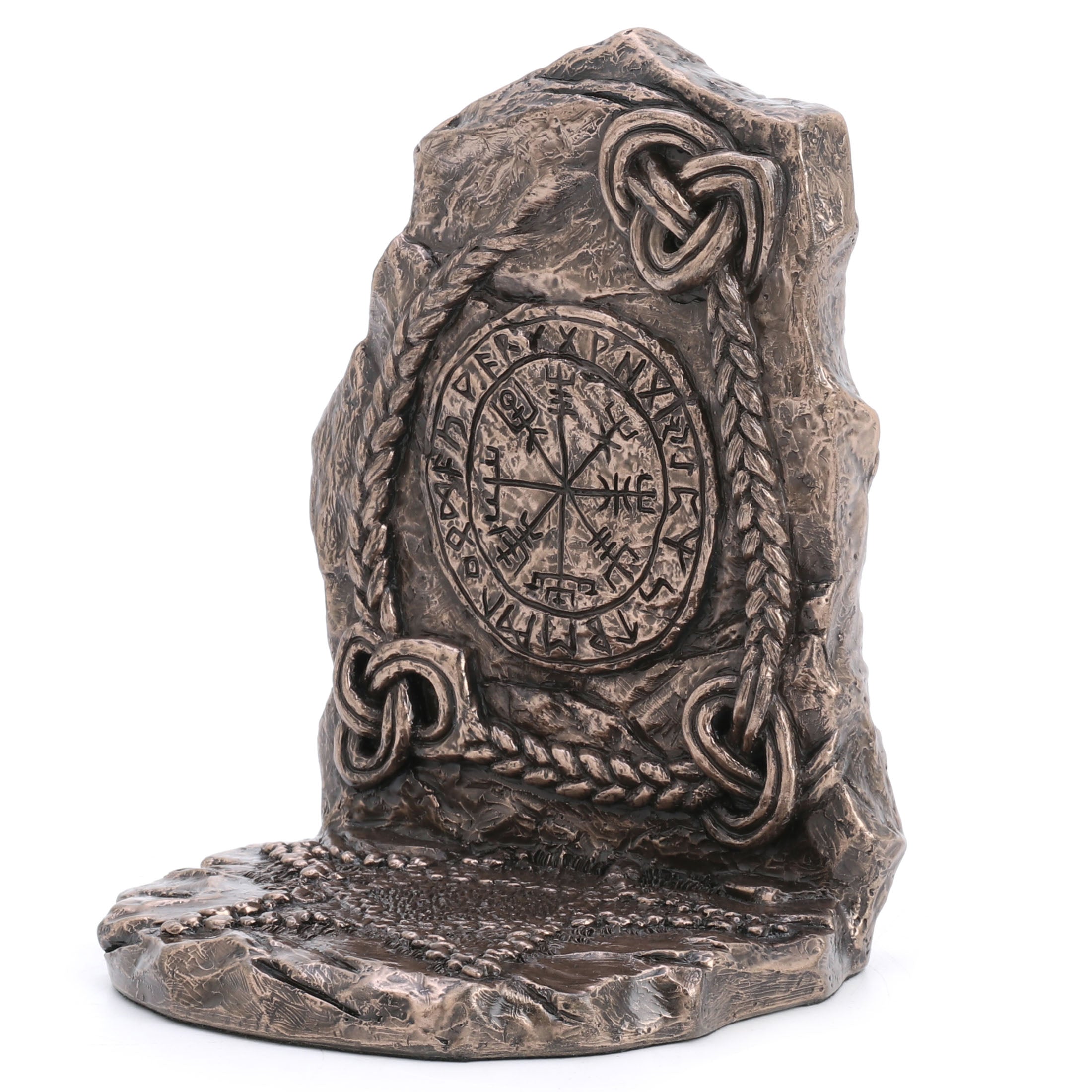 Viking Rune Vegvisir Tealight Candle Holder Bookend