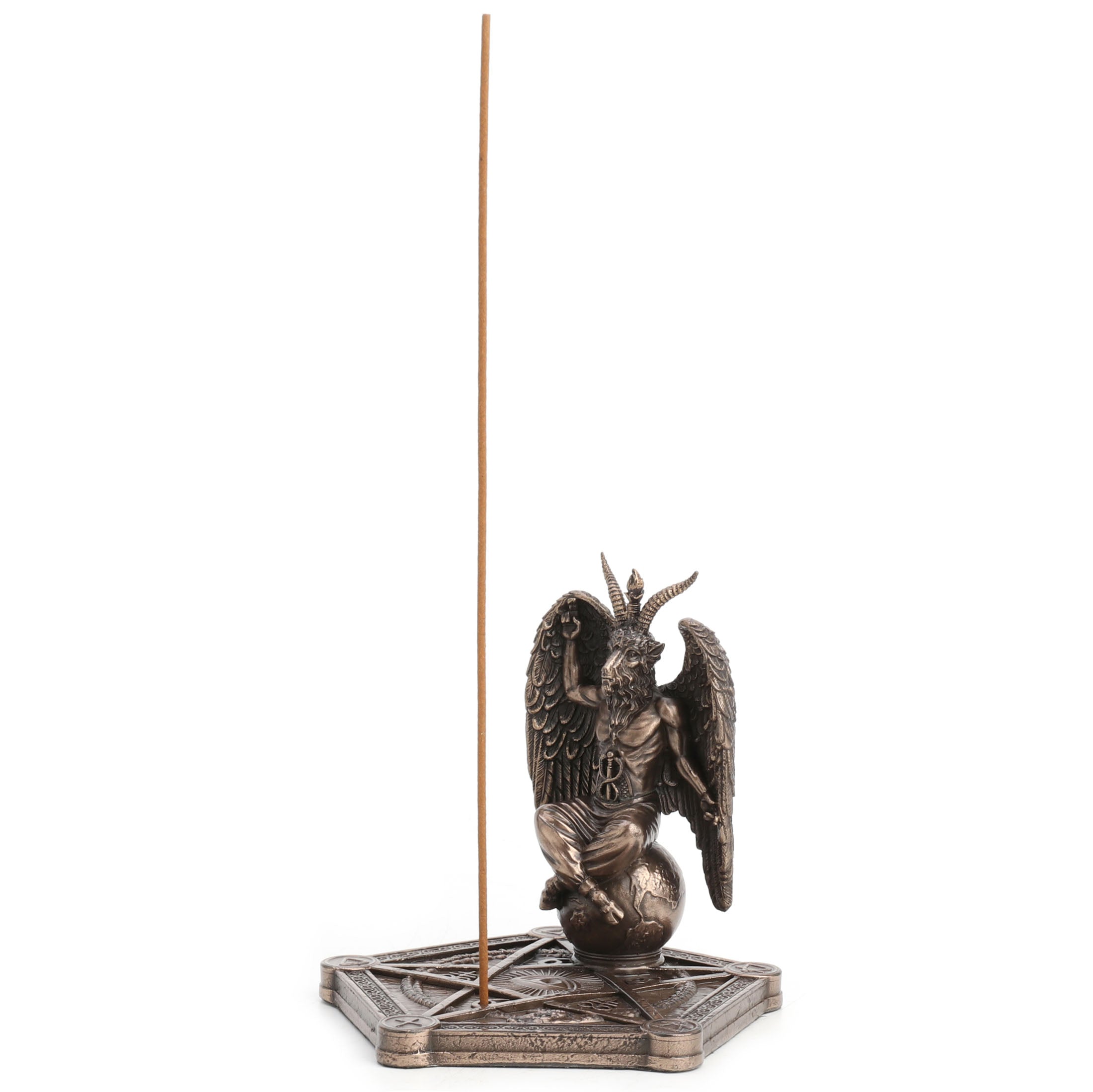 Baphomet Incense Stick Burner Pentagram Base